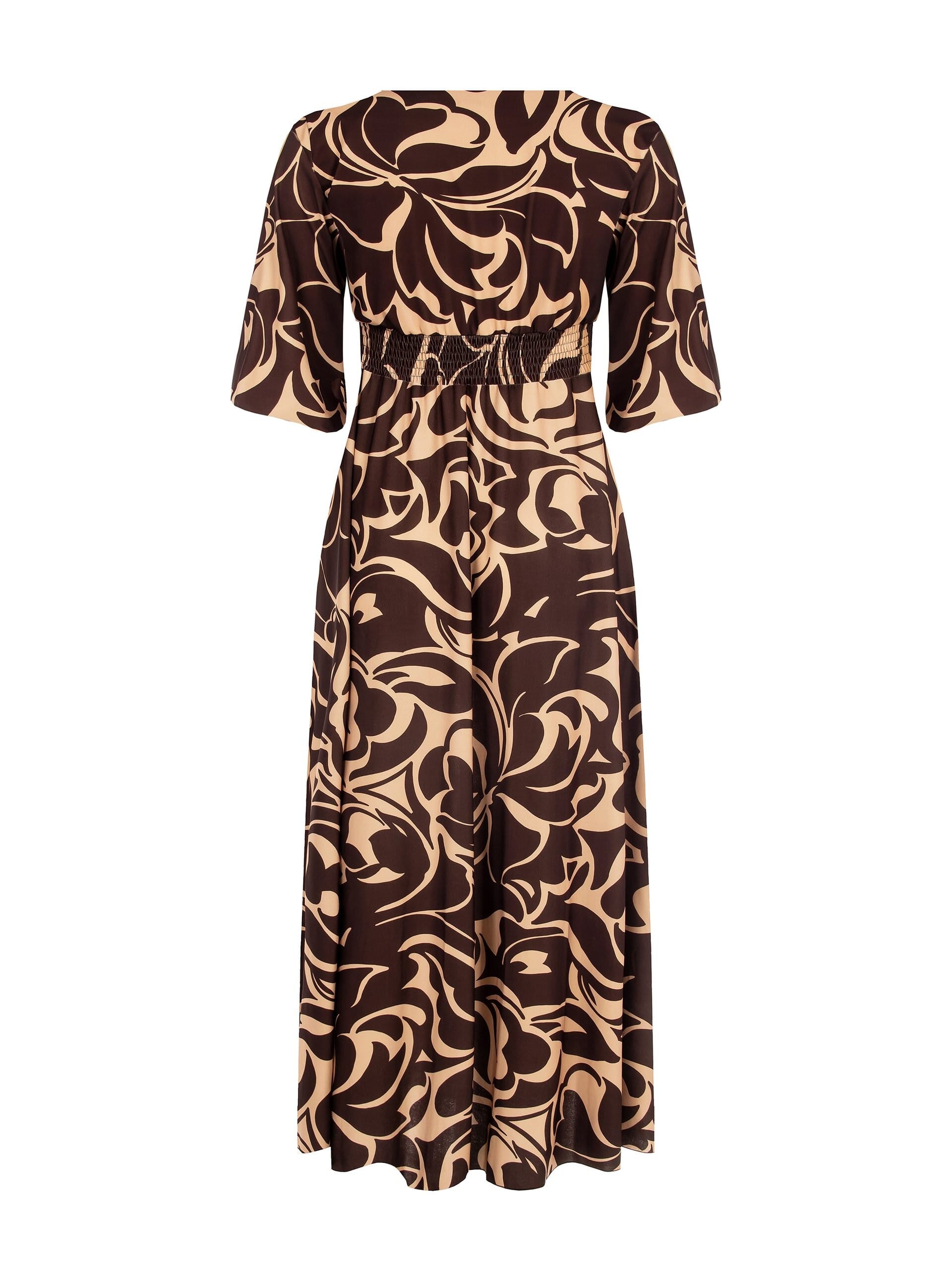 Abito Lungo Con Scollo A V Incrociato Rinascimento Curvy