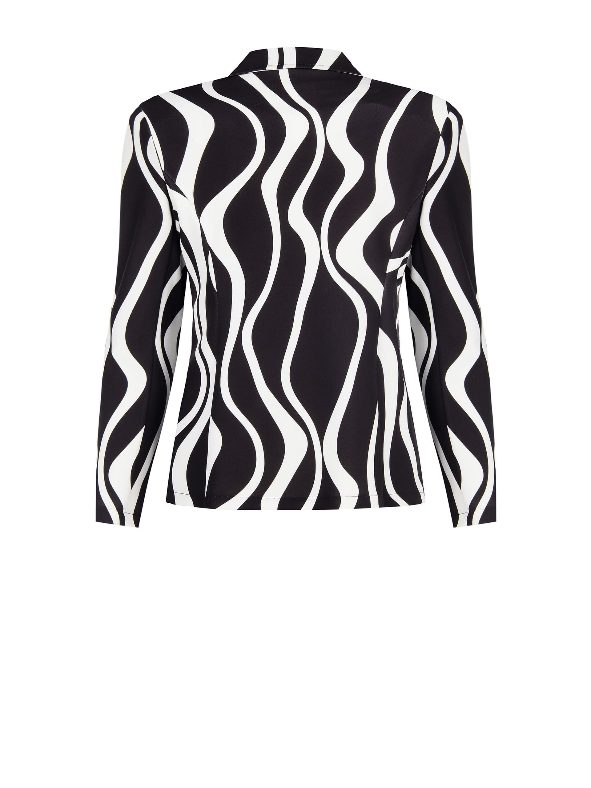 Rinascimento Curvy Crepe Double-breasted Scuba Blazer Jacket