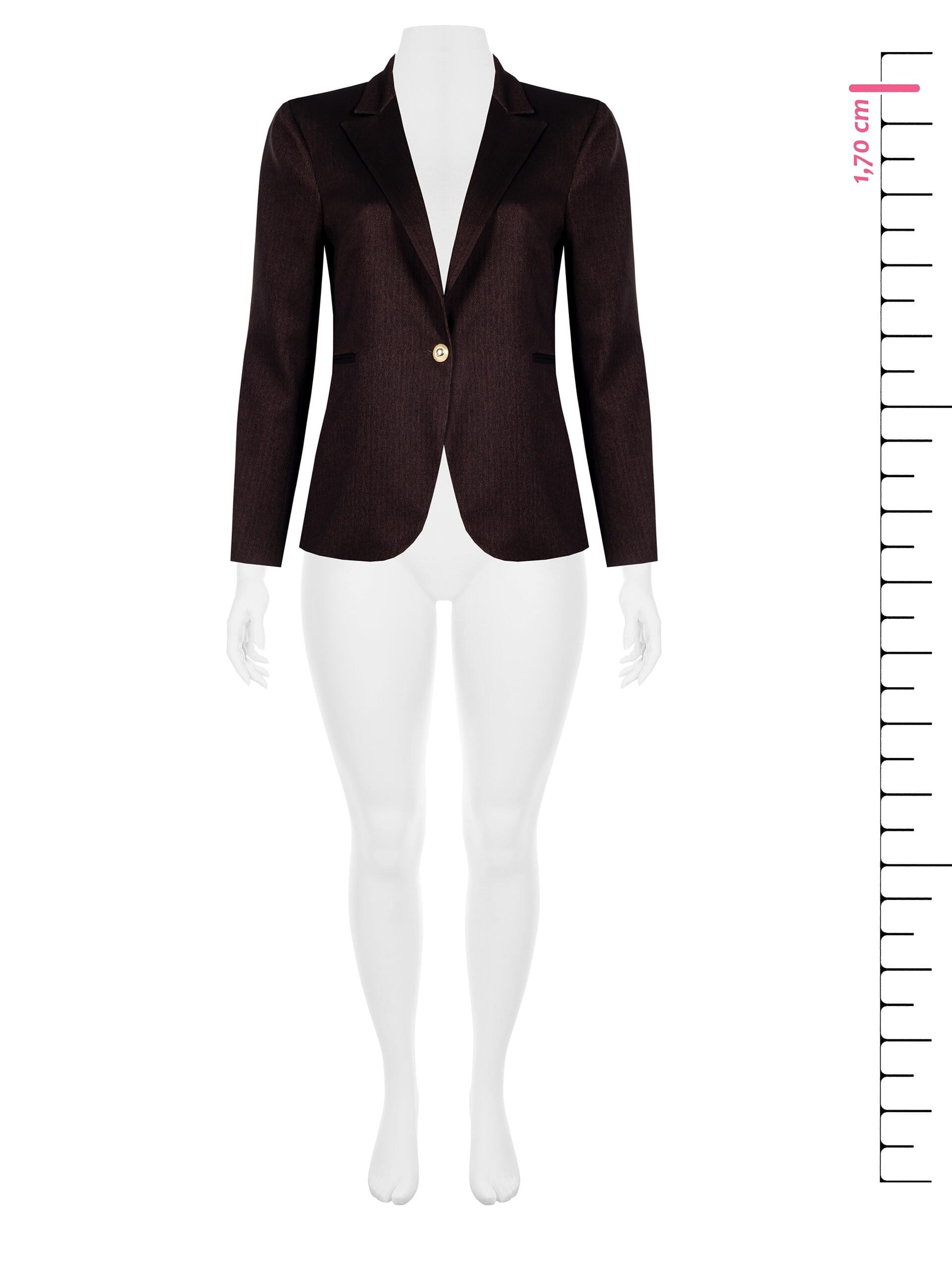 Giacca Blazer In Tessuto Spinato Rinascimento Curvy