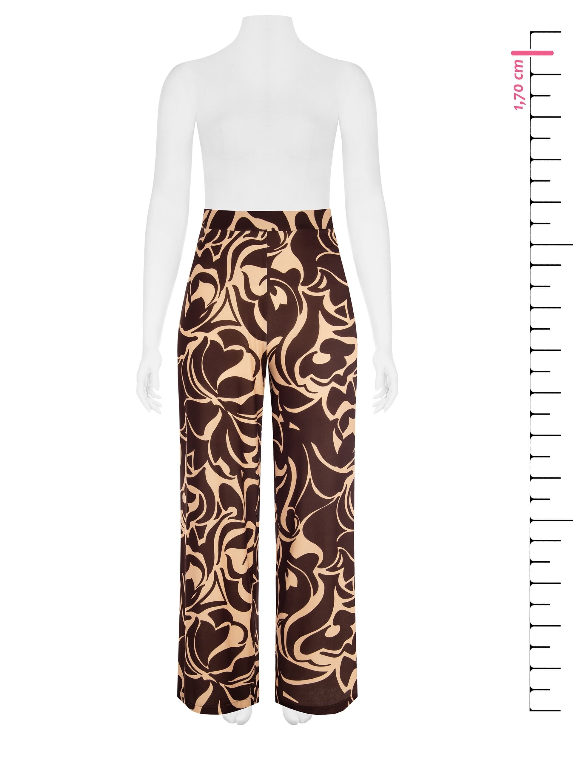 Pantaloni Palazzo Con Elastico Dietro Rinascimento Curvy