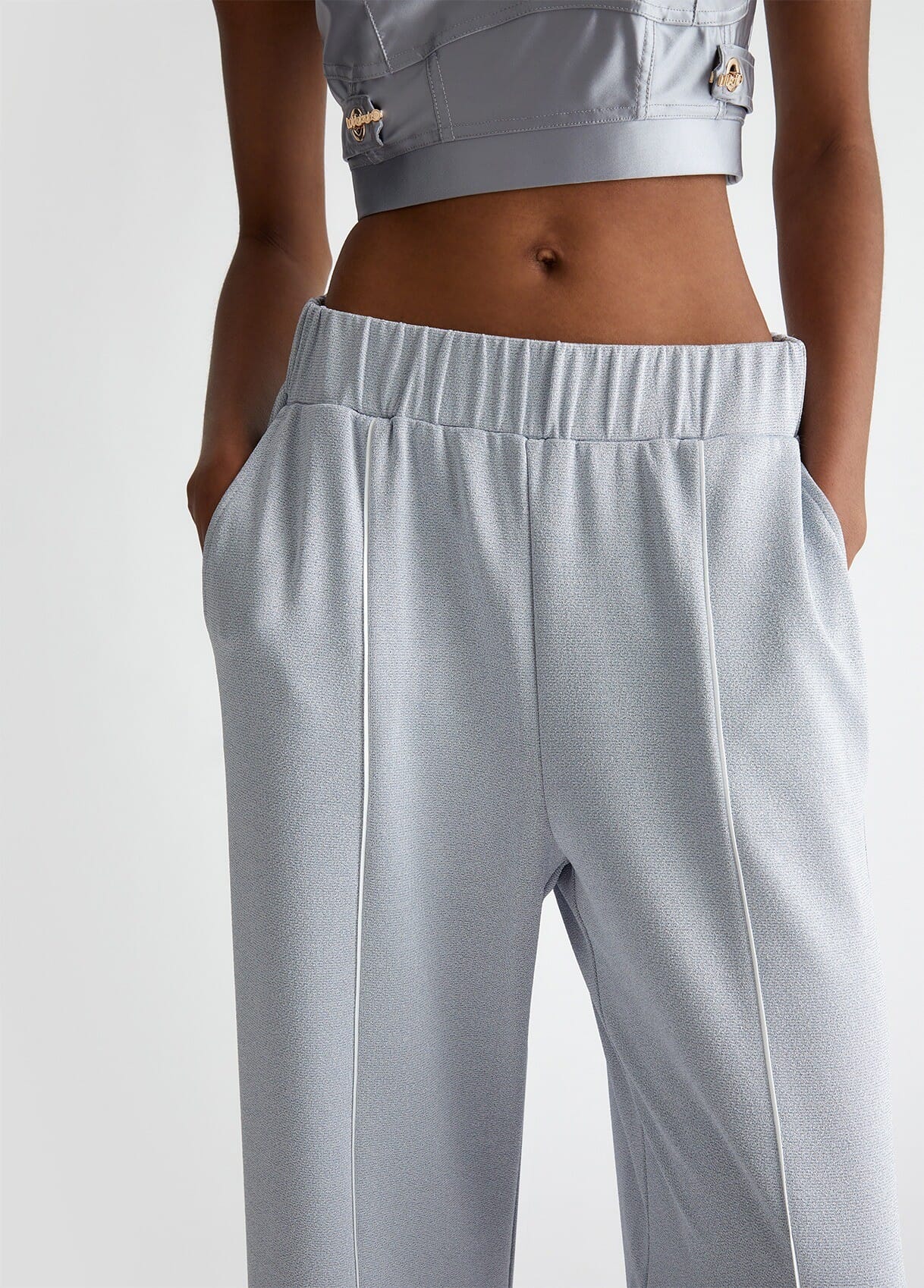 Pantaloni In Jersey Lurex Liu Jo