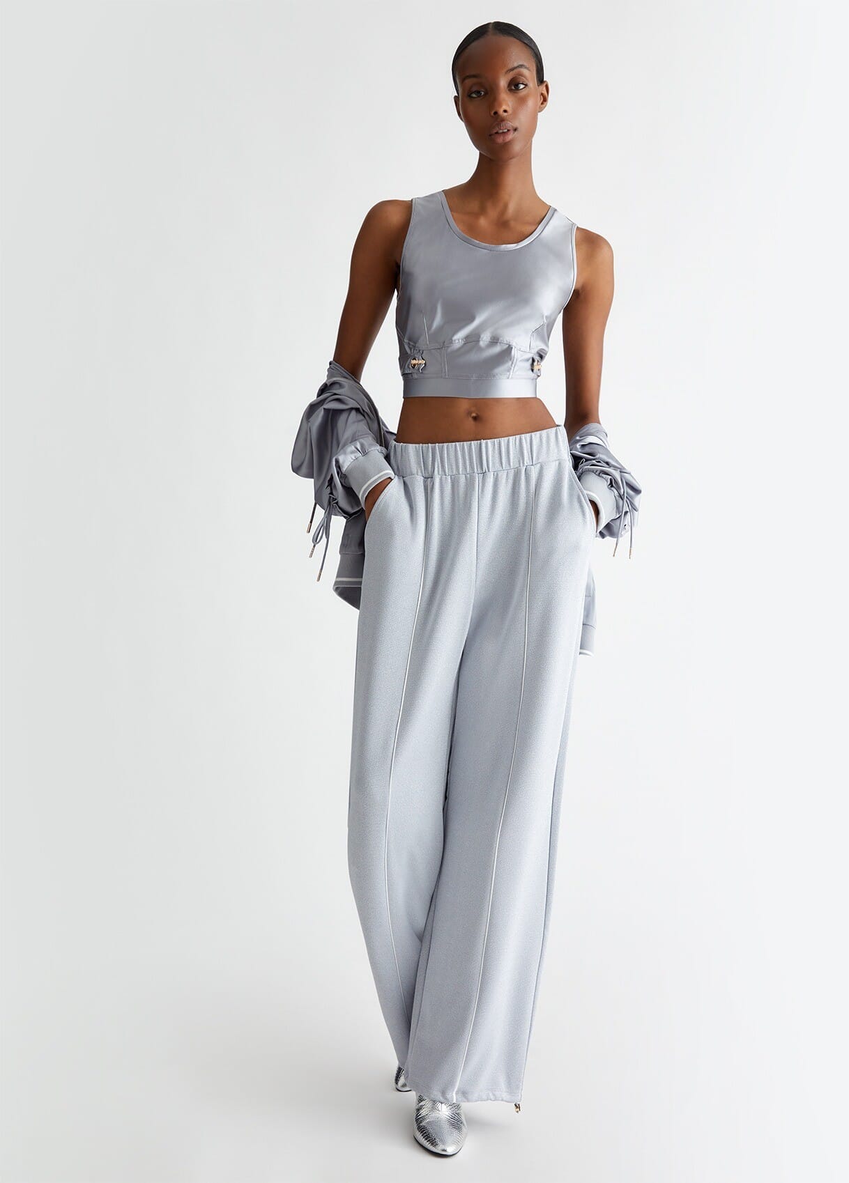 Pantaloni In Jersey Lurex Liu Jo