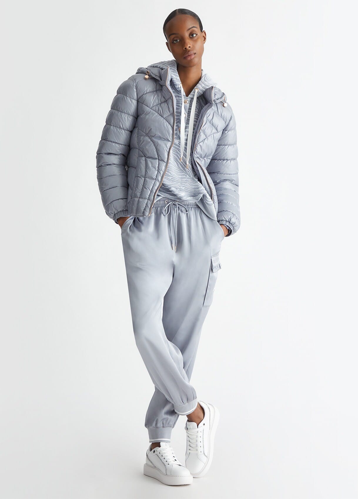 Giacca Imbottita Con Cappuccio Liu Jo