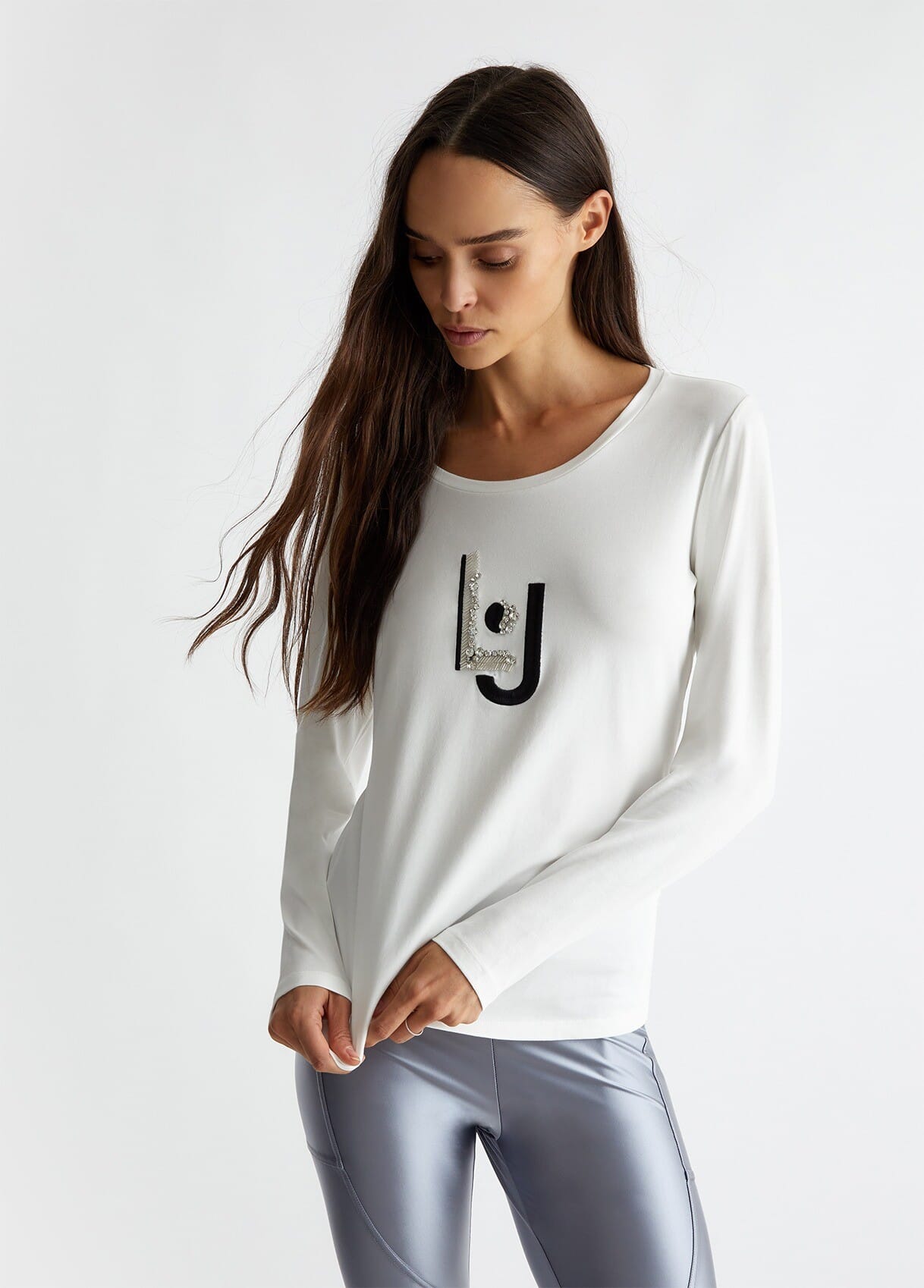 T-Shirt Con Applicazioni Liu Jo