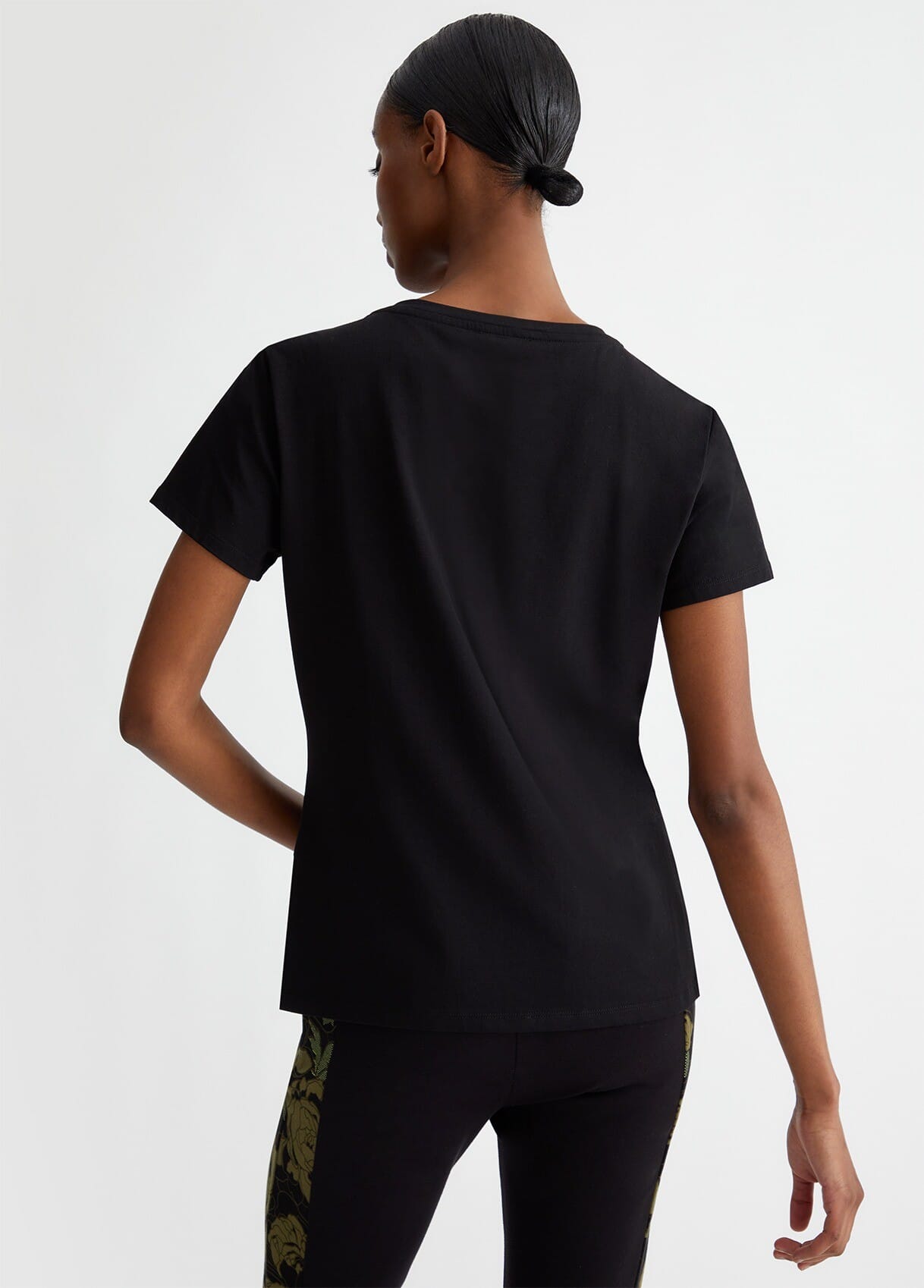 T-Shirt Con Stampa E Applicazioni Liu Jo