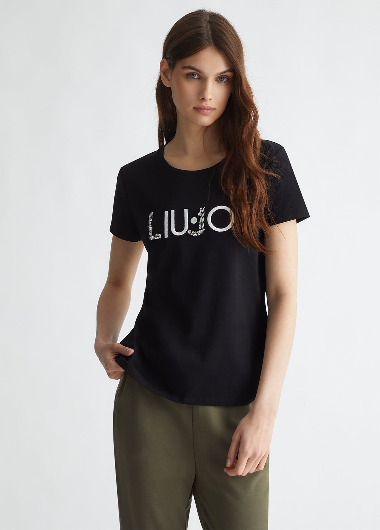 T-Shirt Con Applicazioni Liu Jo