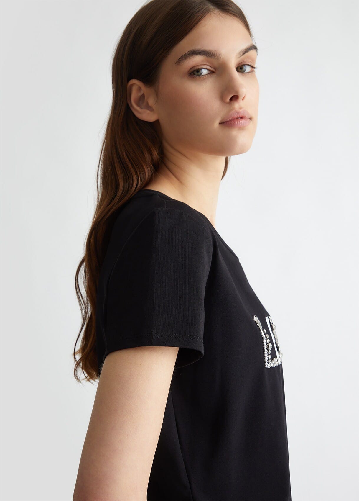 T-Shirt Con Applicazioni Liu Jo