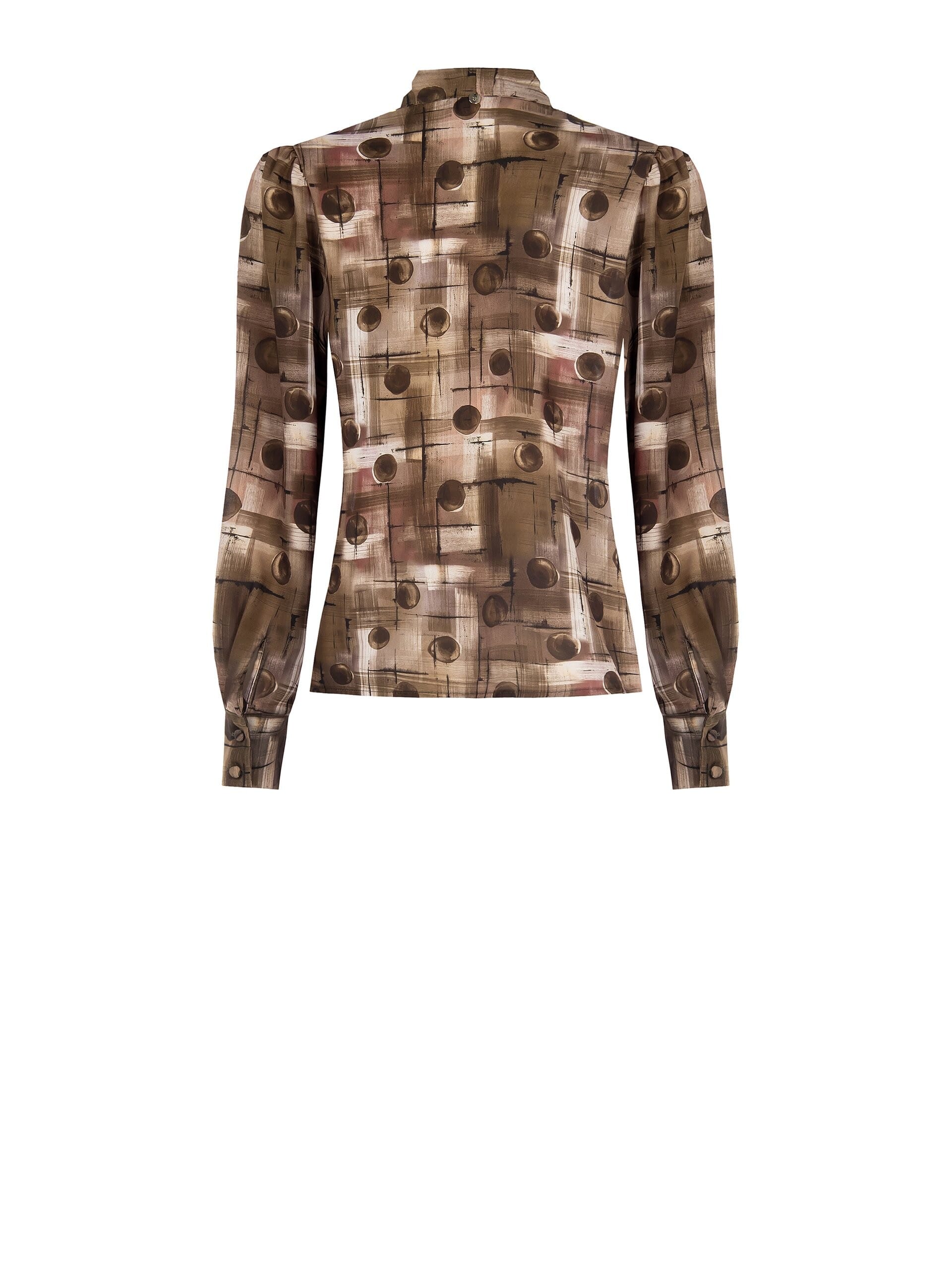 Chemisier large en Georgette avec nœud Rinascimento