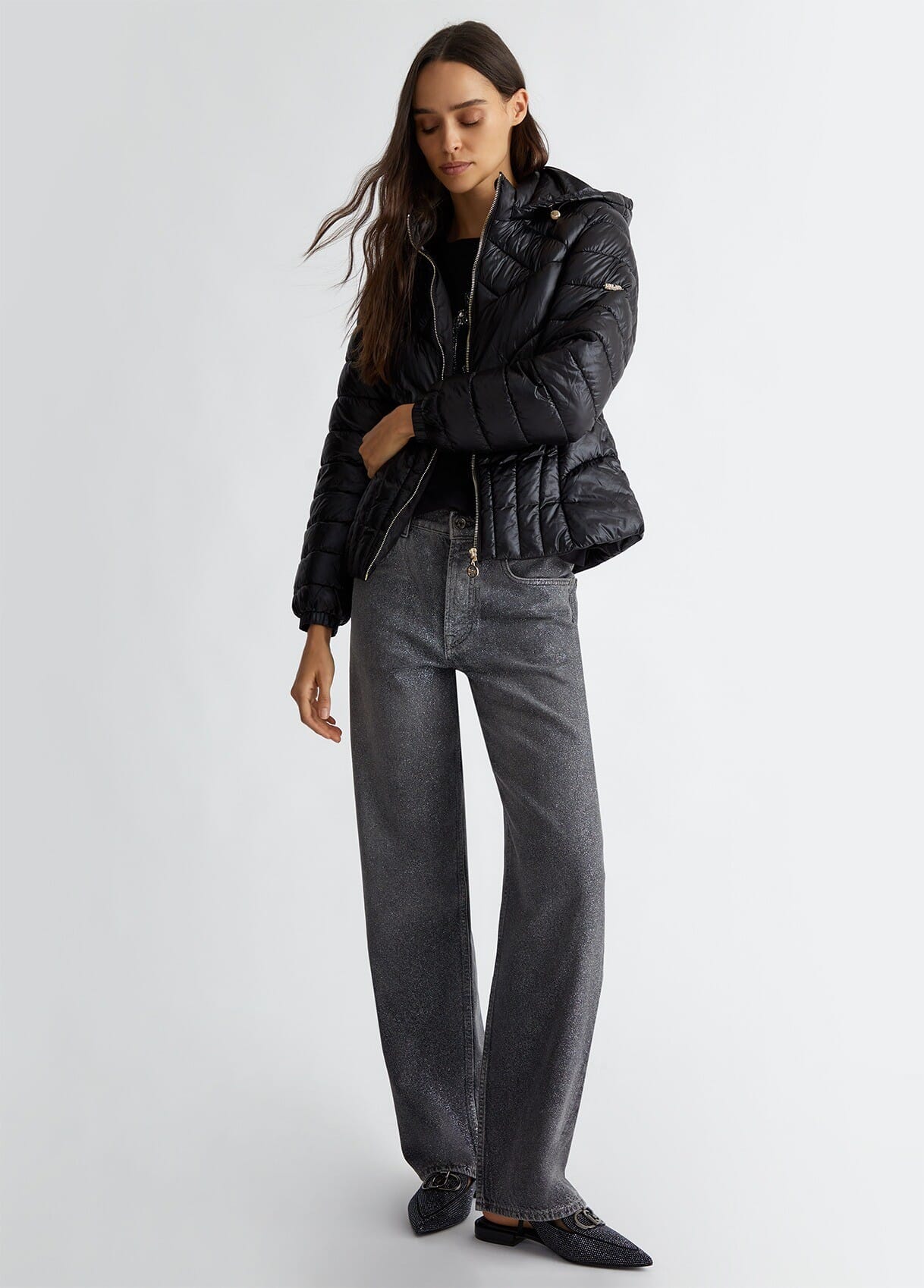 Giacca Imbottita Con Cappuccio Liu Jo