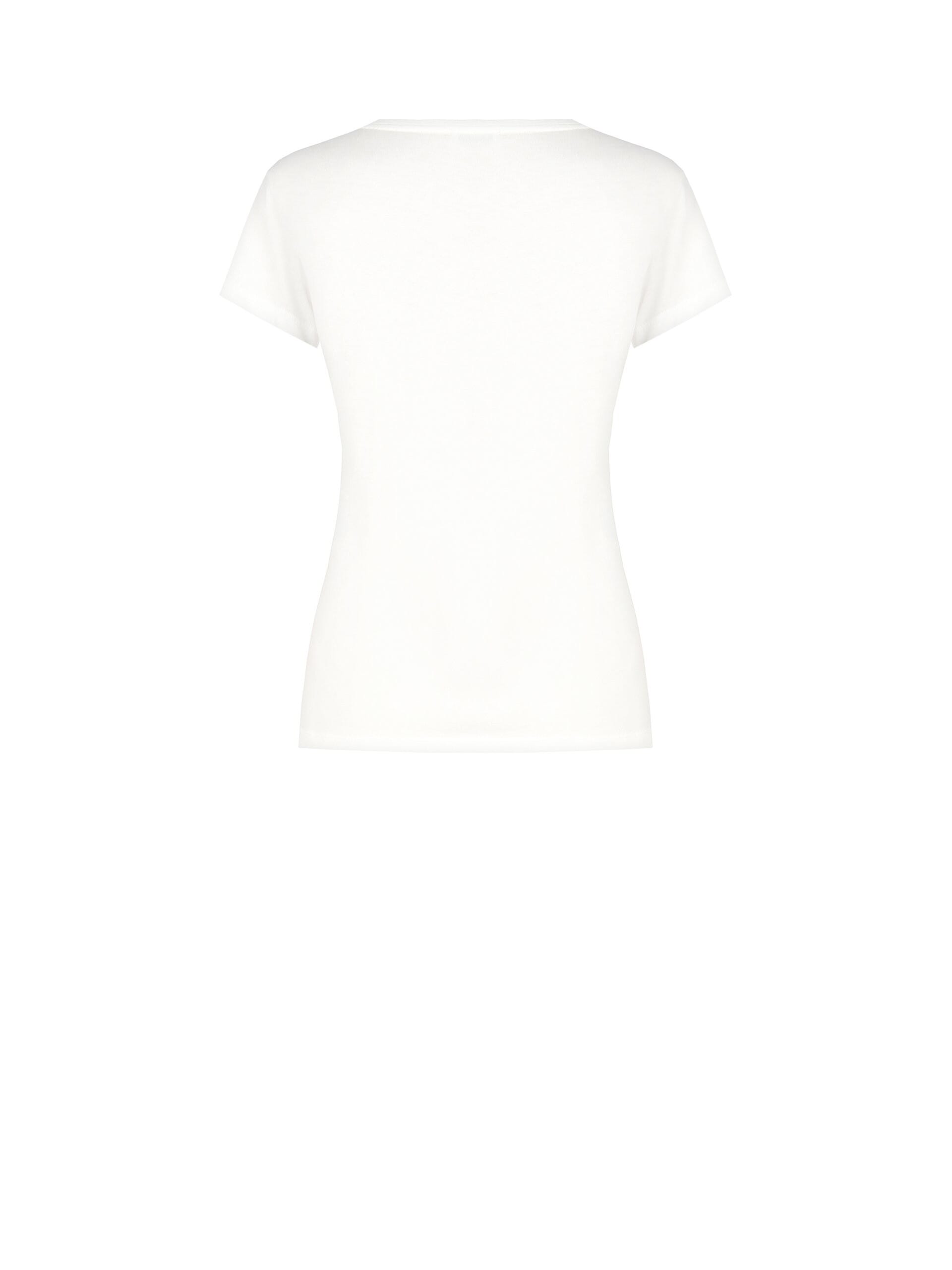 T-Shirt en coton avec imprimé de Noël laminé or Rinascimento