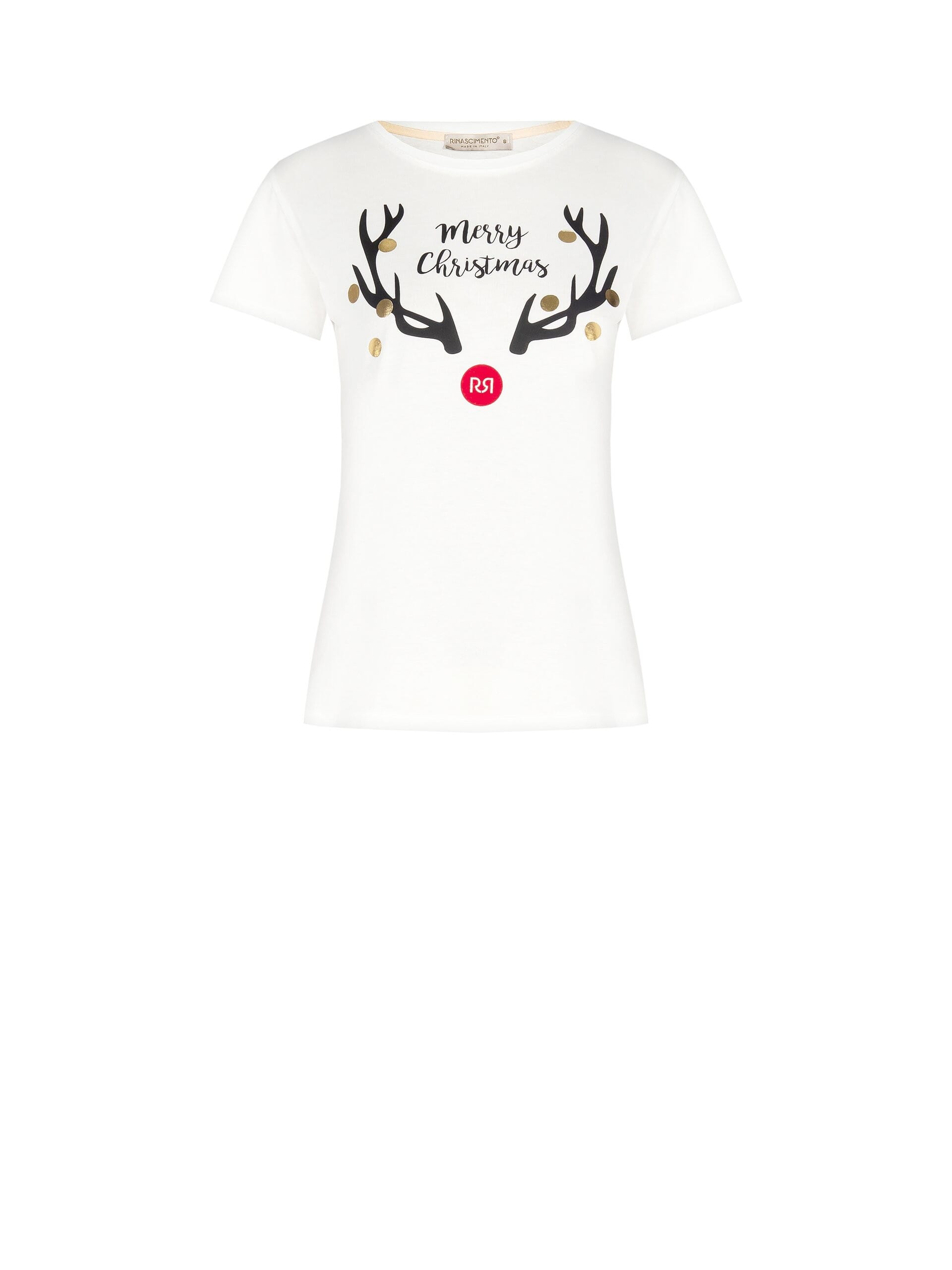 Rinascimento - T-shirt en coton imprimé Noël