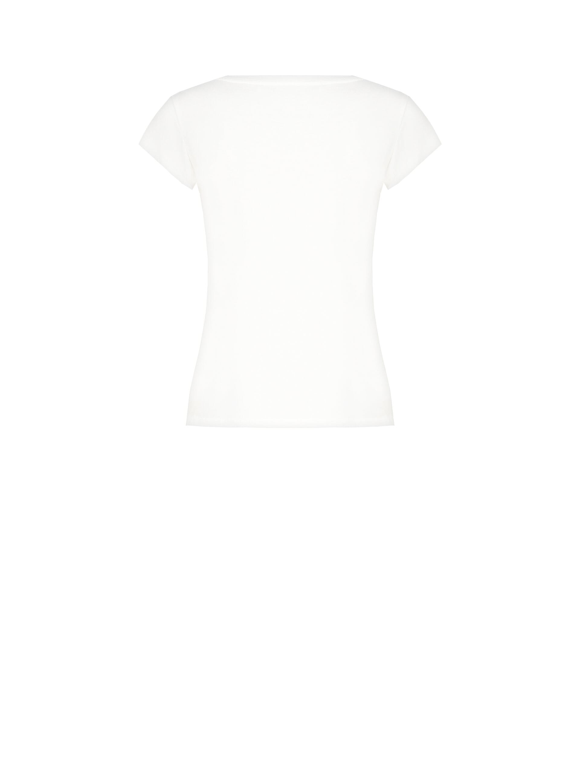 Cotton T-Shirt with Christmas RR Logo Print Rinascimento