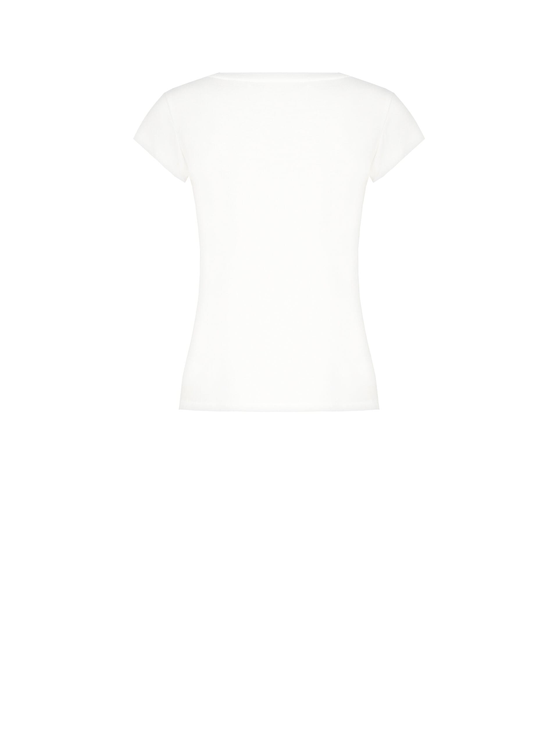 Viscose Mix T-Shirt With Christmas Bow And Rhinestone Rinascimento