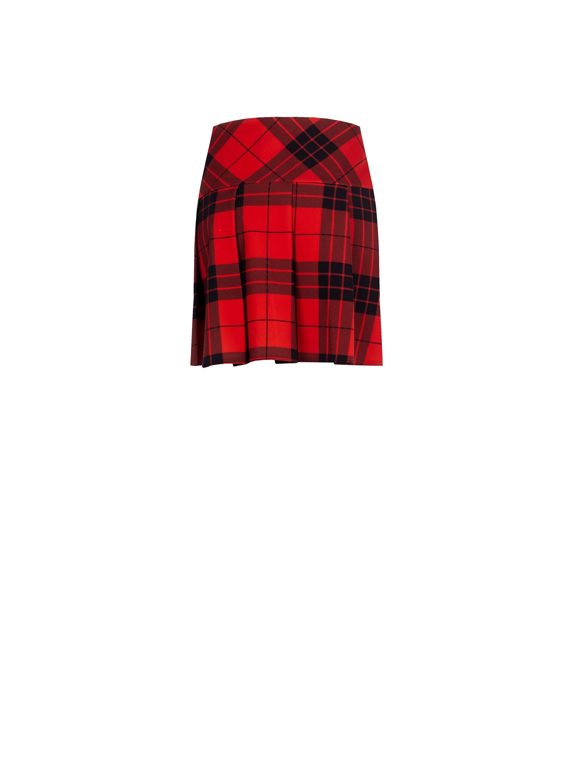 Minigonna A Pieghe Tartan Rinascimento