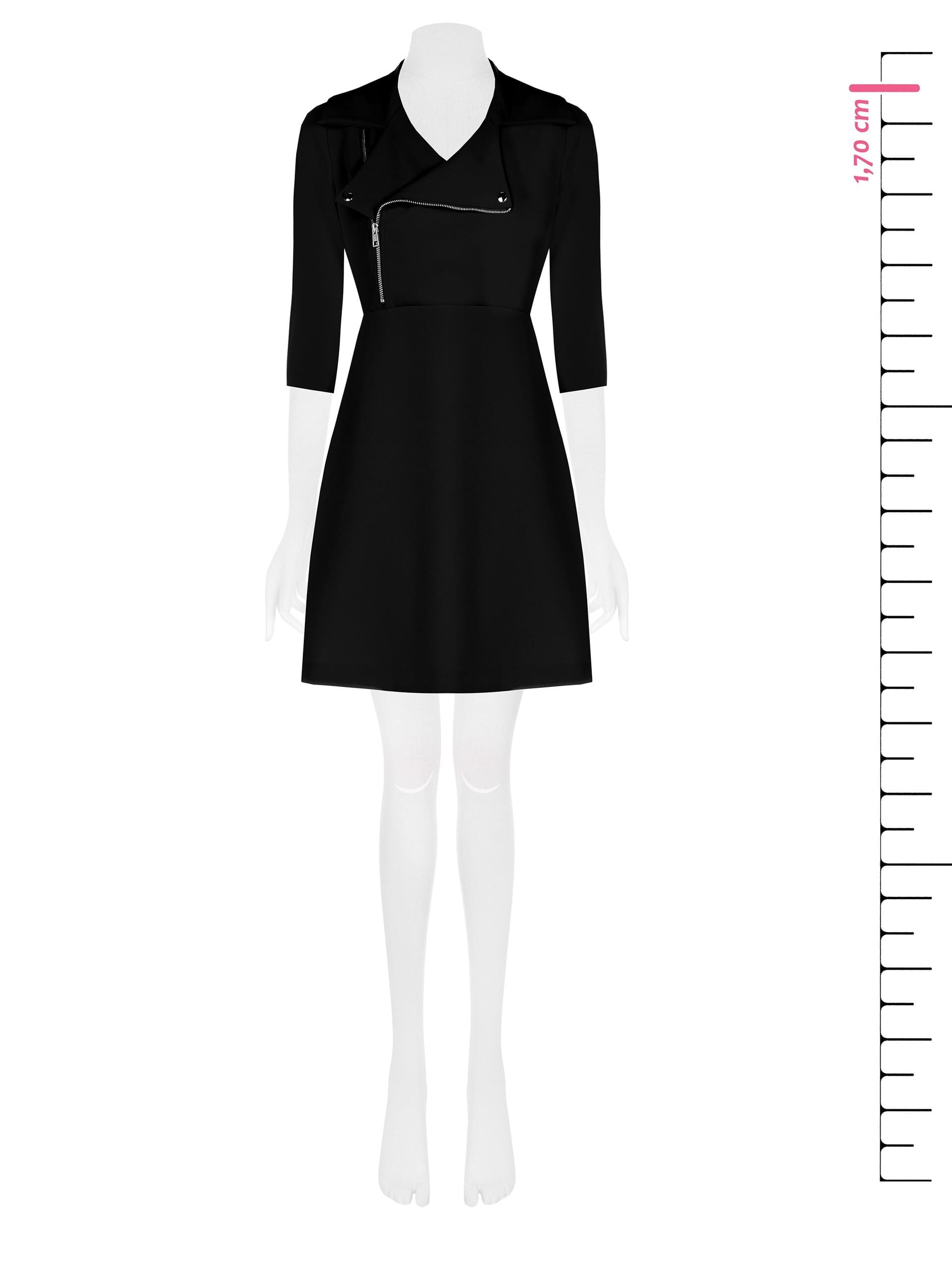 Abito Chiodo Corto A Tubino Con Maniche A 3/4 Rinascimento