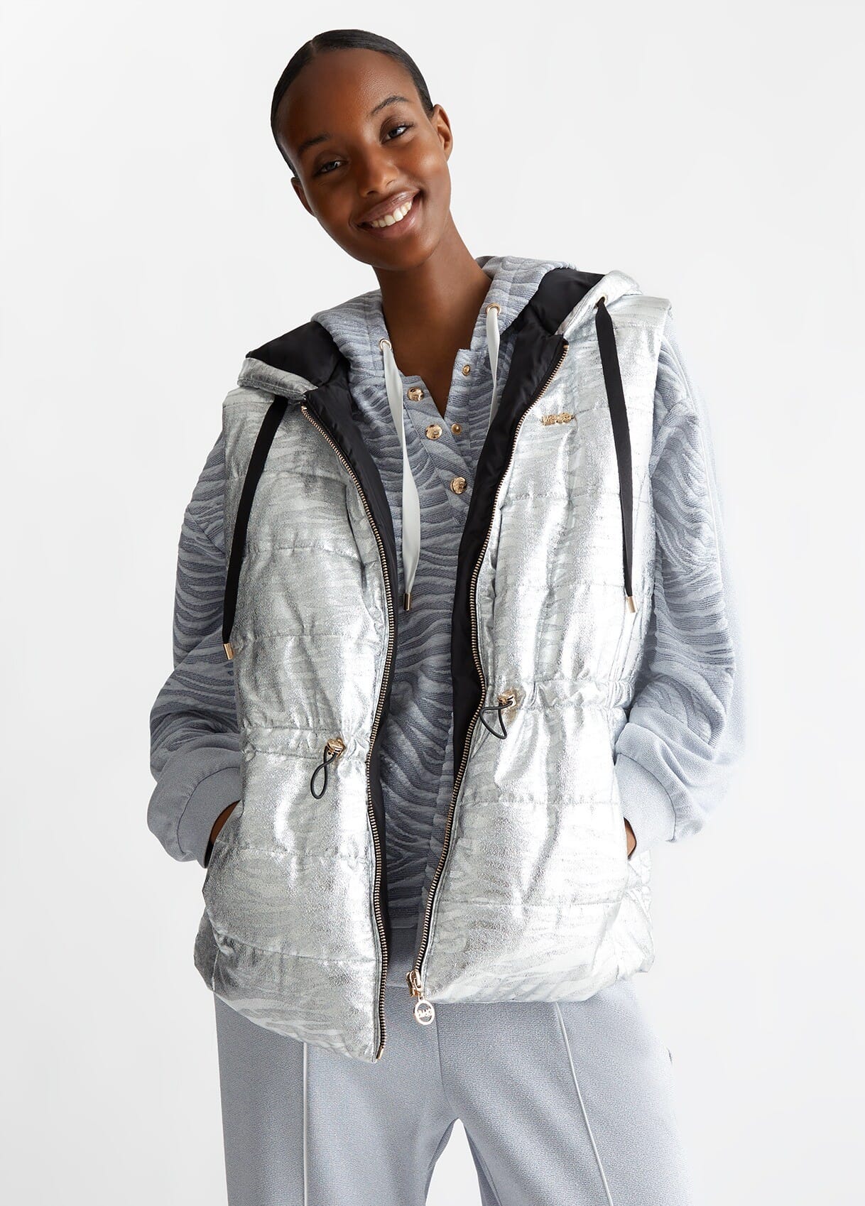 Gilet Animalier Imbottito Liu Jo