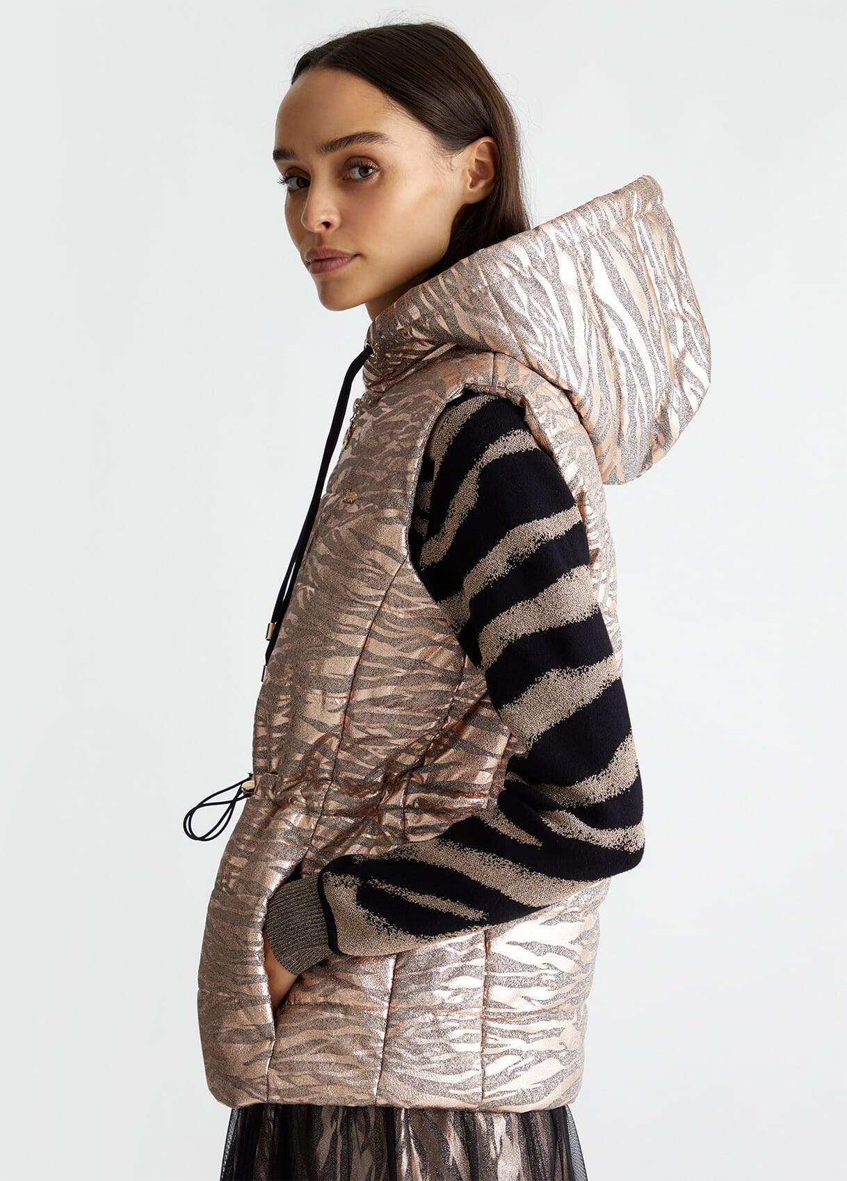 Gilet Animalier Imbottito Liu Jo