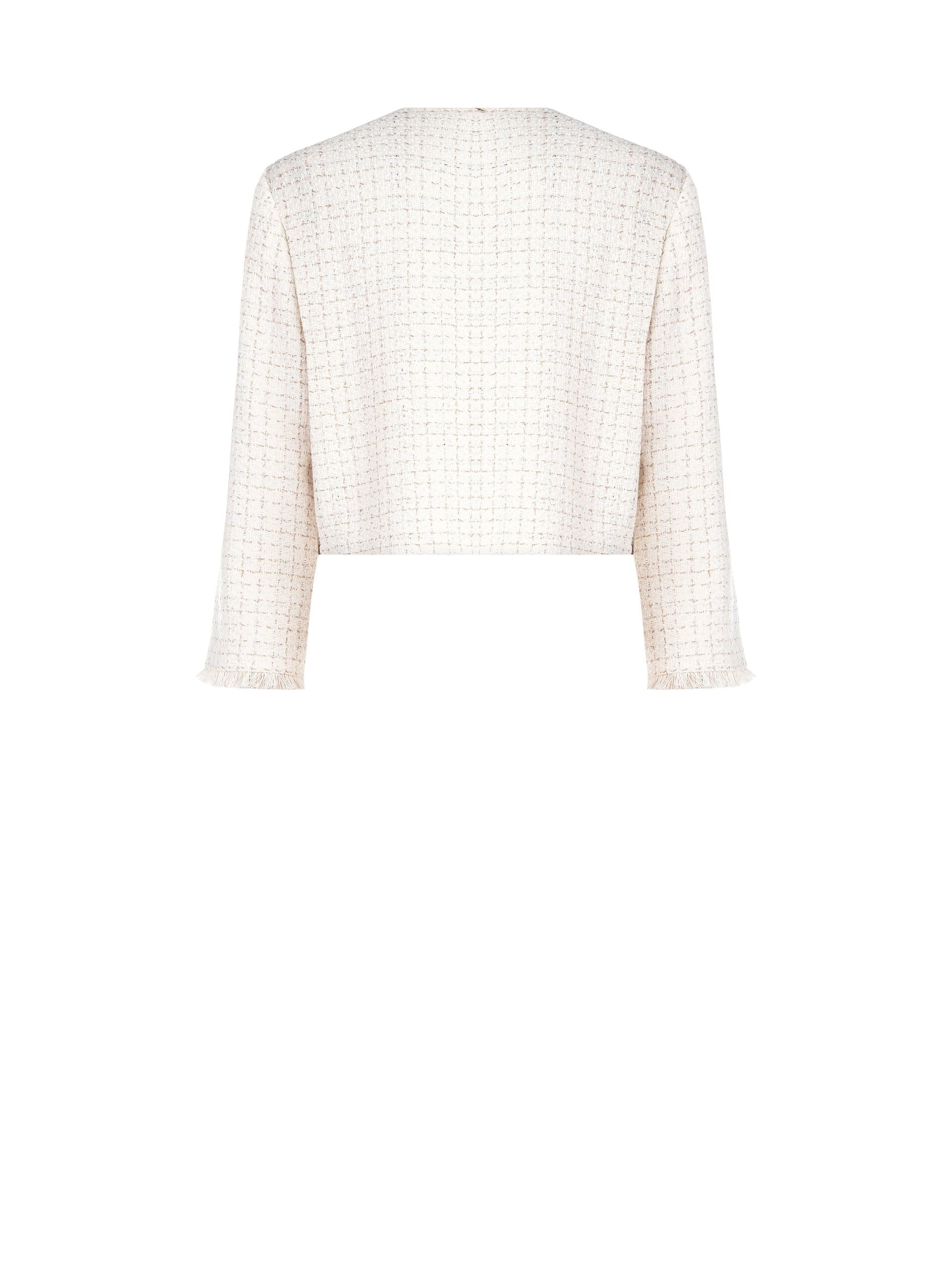 Giacca Corta In Tweed E Lurex Con Dettagli In Simil Dainetto Rinascimento