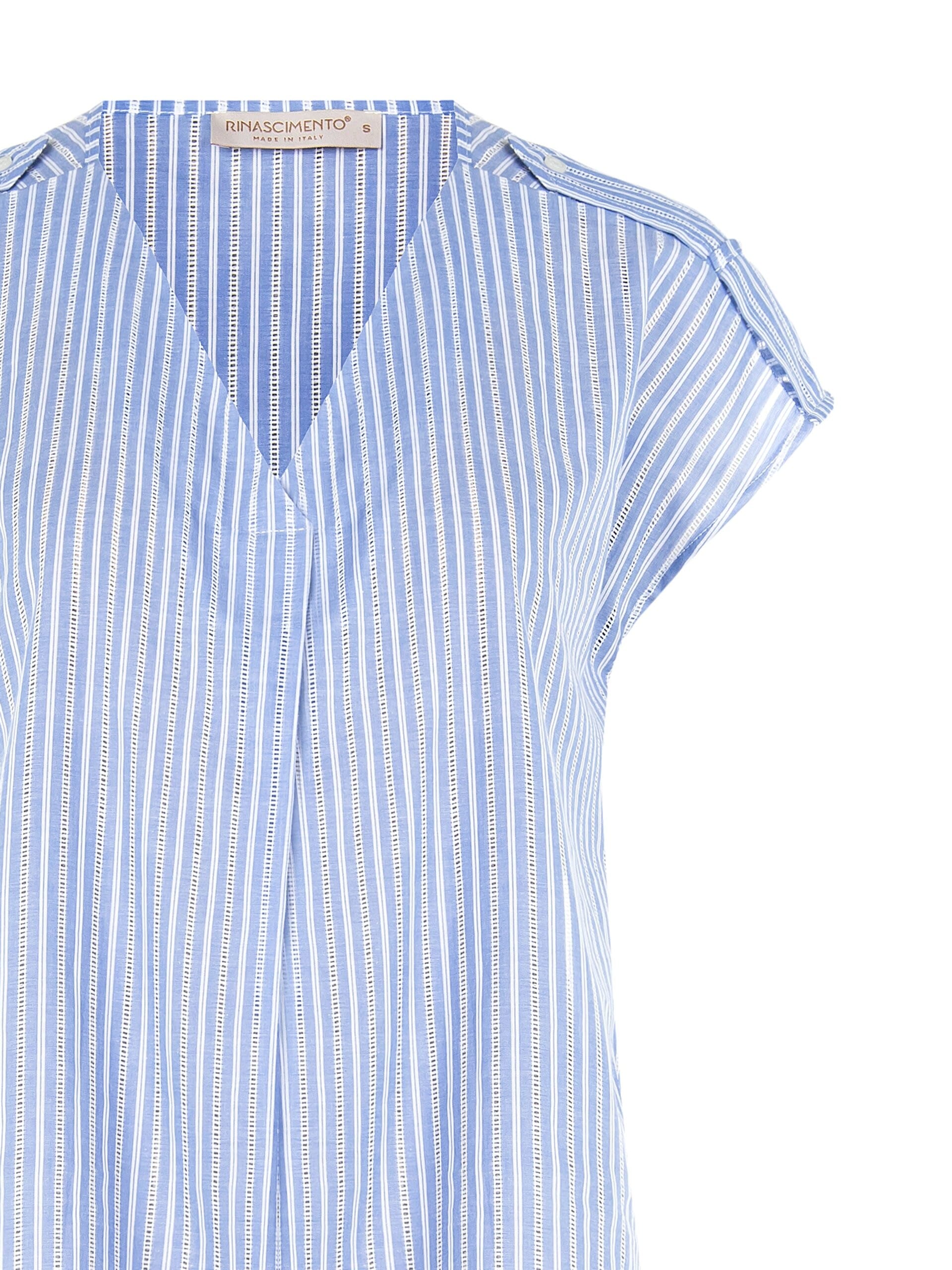 Rinascimento - Chemisier large en coton à col en V