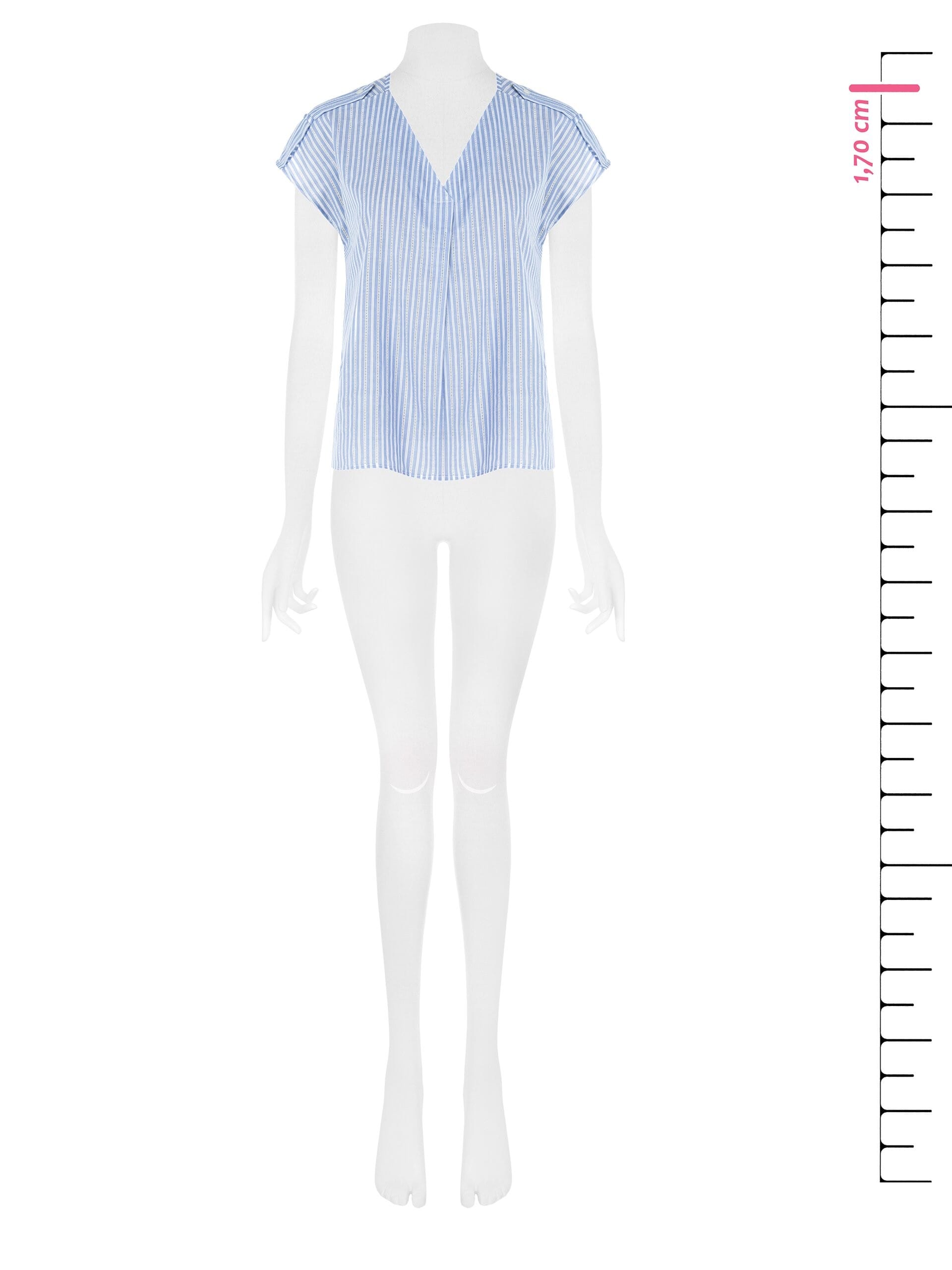 Rinascimento - Chemisier large en coton à col en V