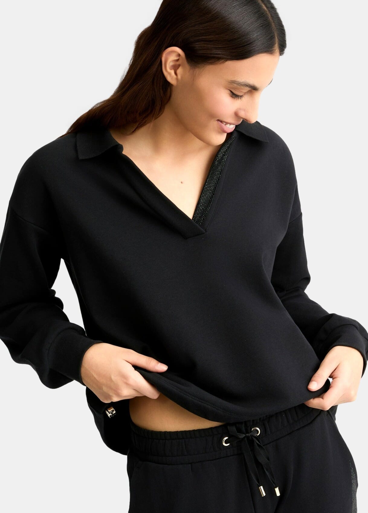 Felpa Con Strass Liu Jo