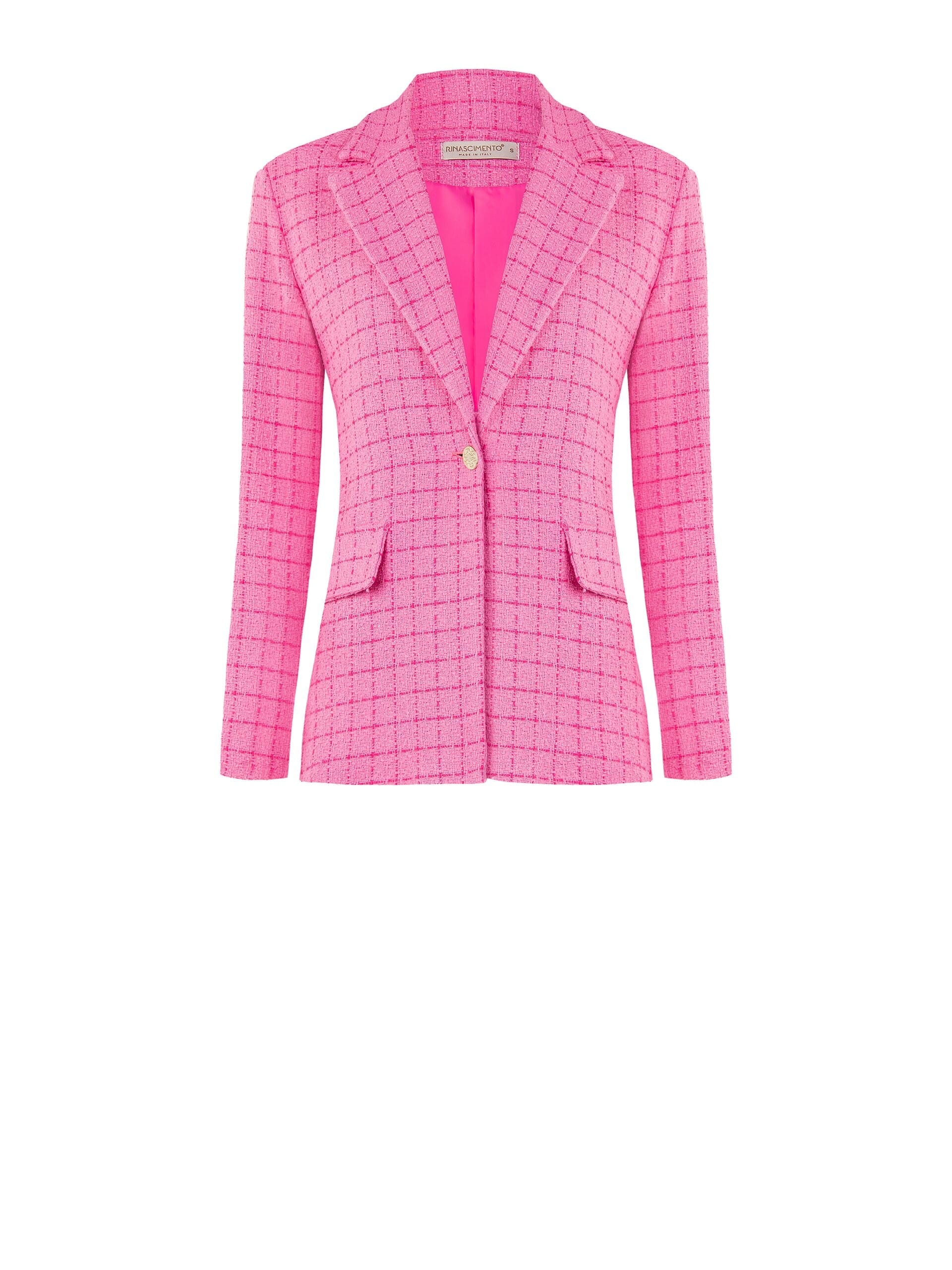 Giacca Blazer A Taglio Lungo In Tweed Rinascimento