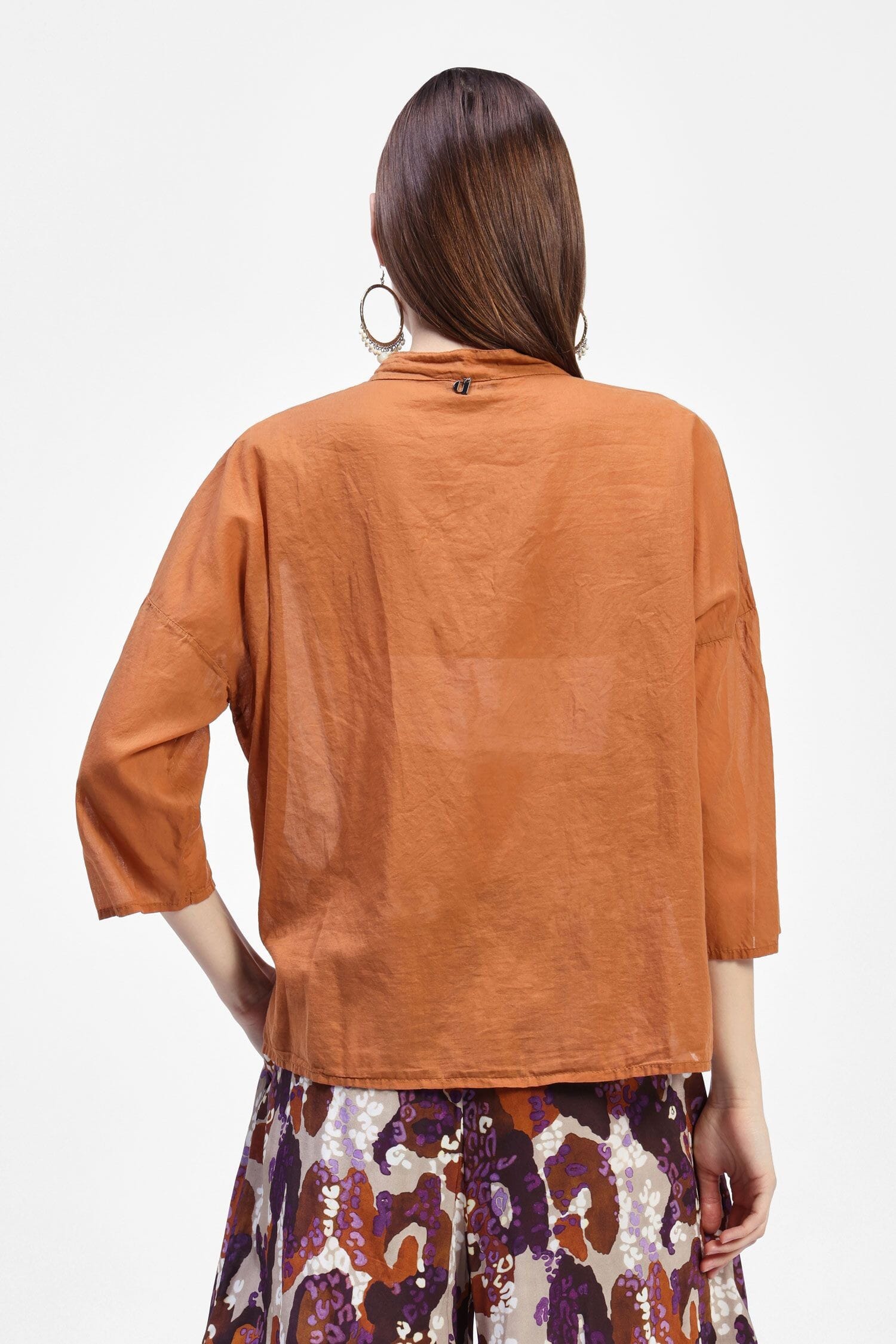 Camicia Con Bottoni E Maniche 3/4 Dixie