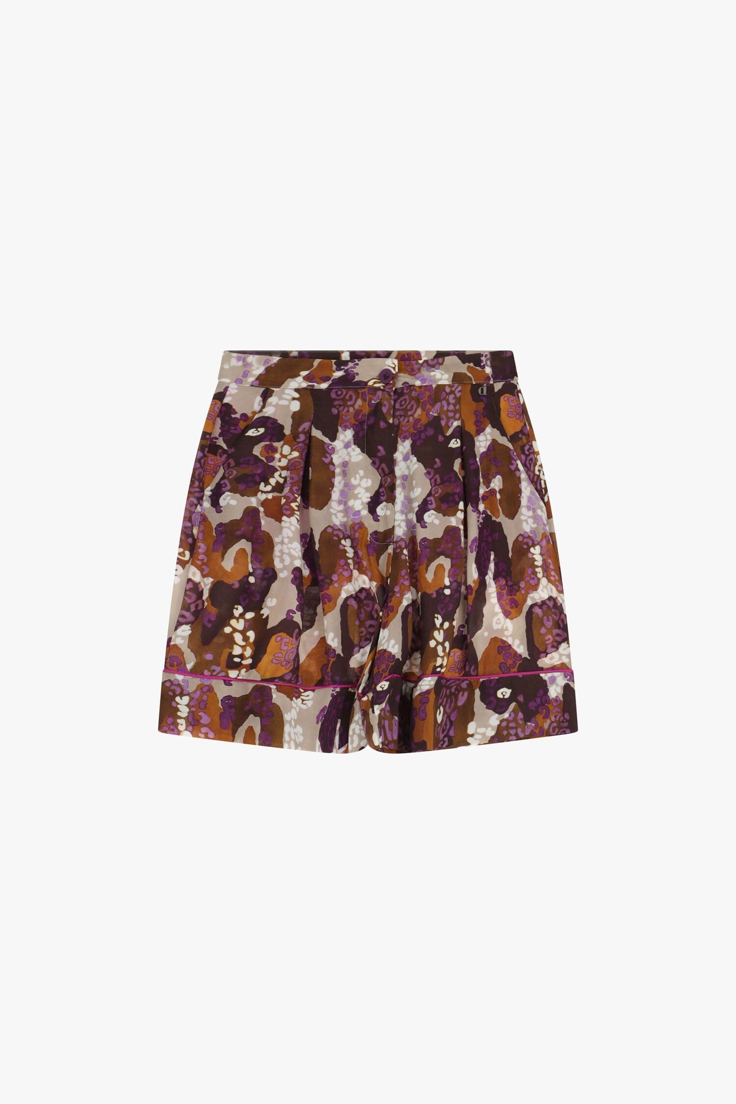 Bermuda Shorts With Print And Dixie Buttons