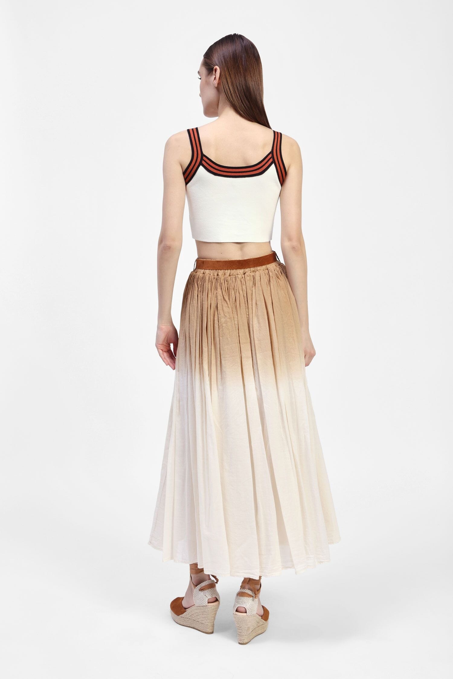 Gonna Lunga A Pieghe Con Cintura Dixie