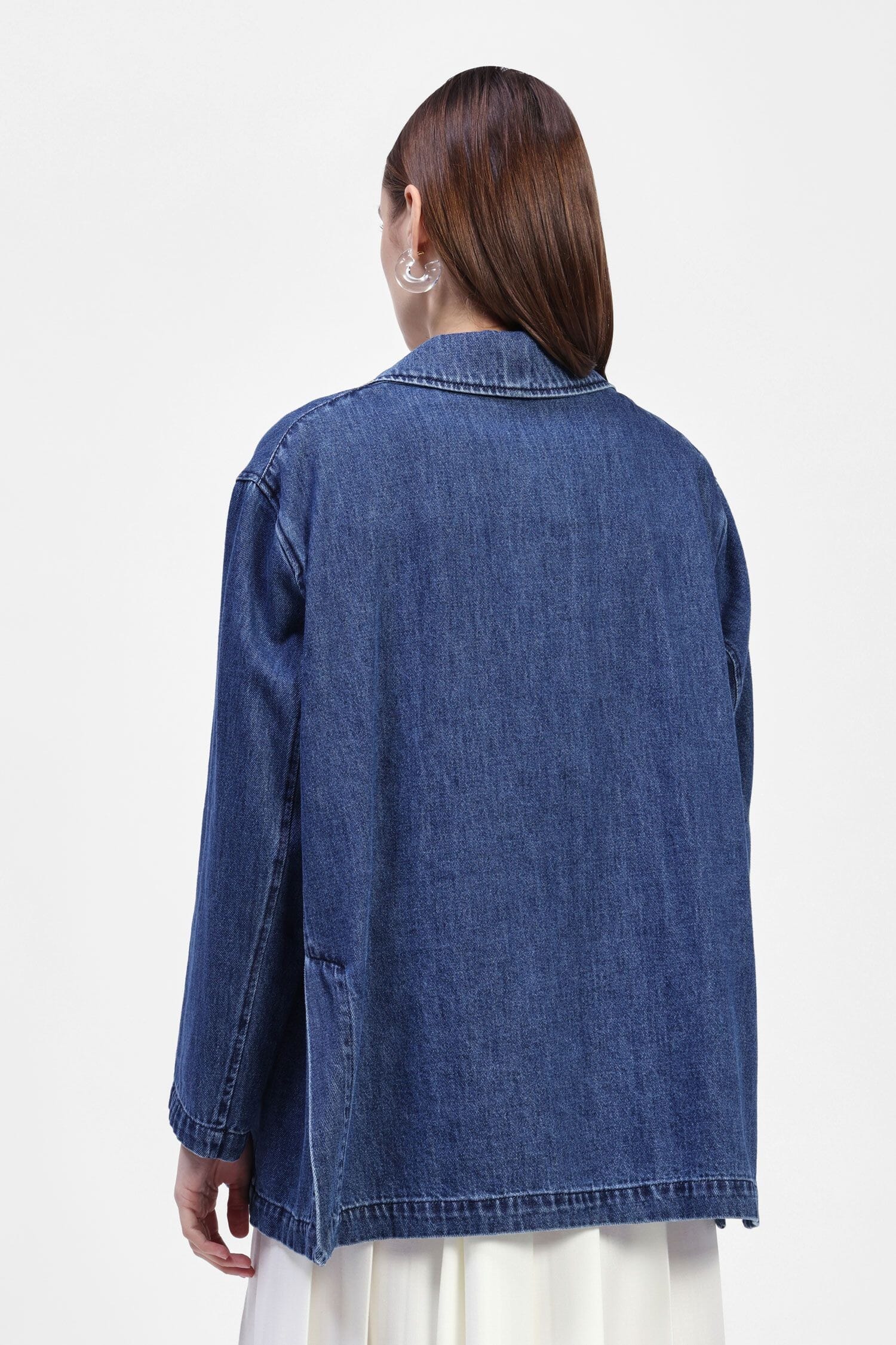 Blazer In Denim Con Bottoni Frontali Dixie