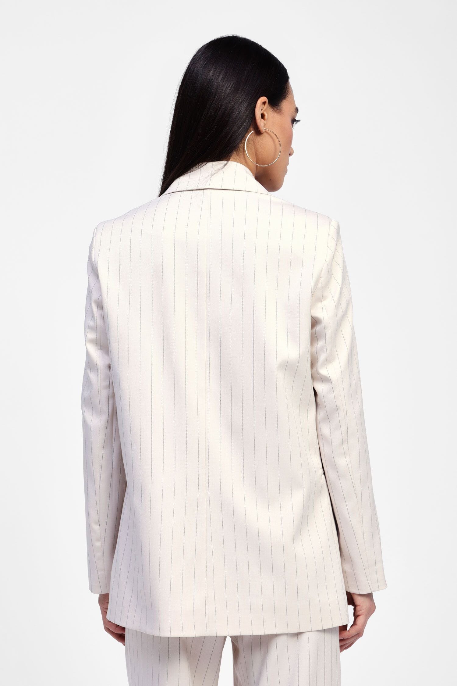 Dixie Double-breasted Striped Blazer