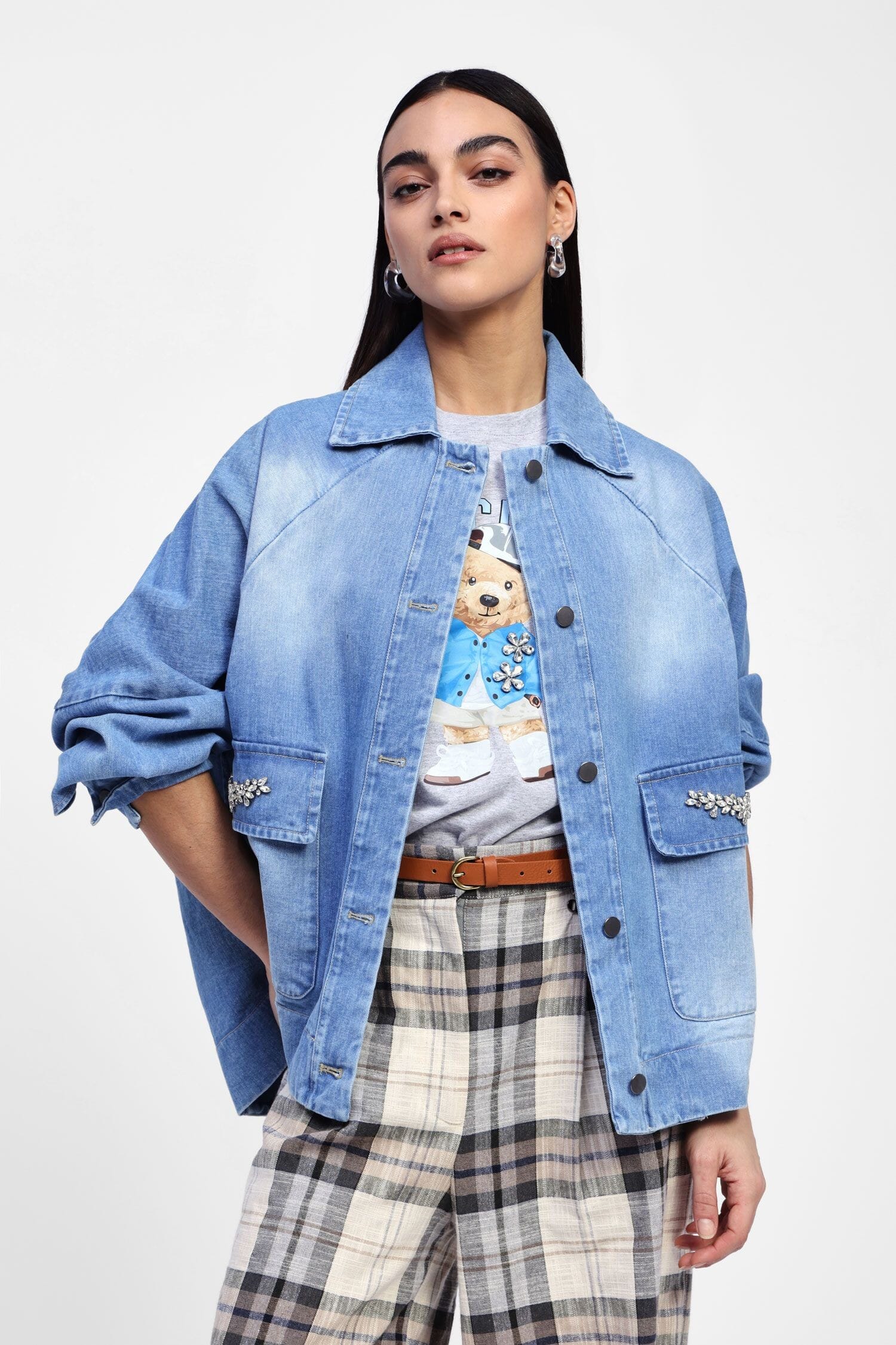 Giacca Denim Con Bottoni E Dettagli Dixie