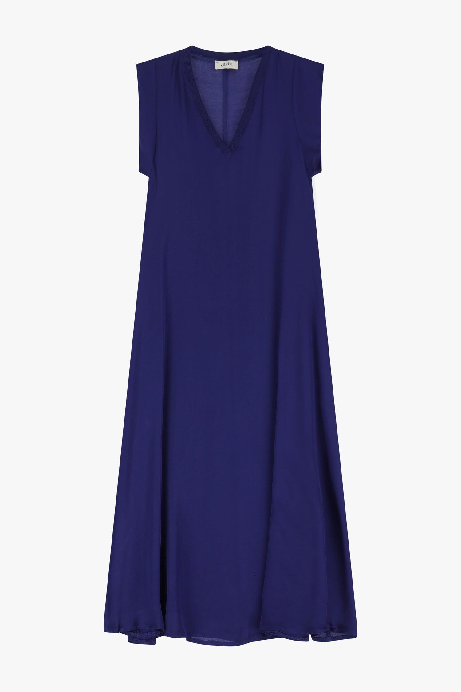 Abito Fluido Scollo A V Senza Maniche Dixie