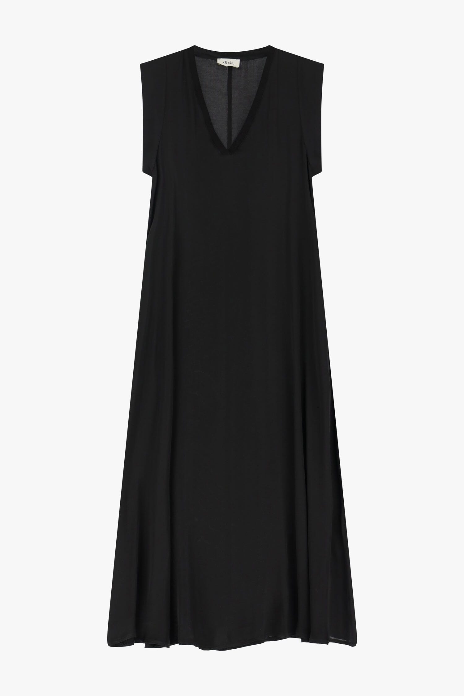 Abito Fluido Scollo A V Senza Maniche Dixie