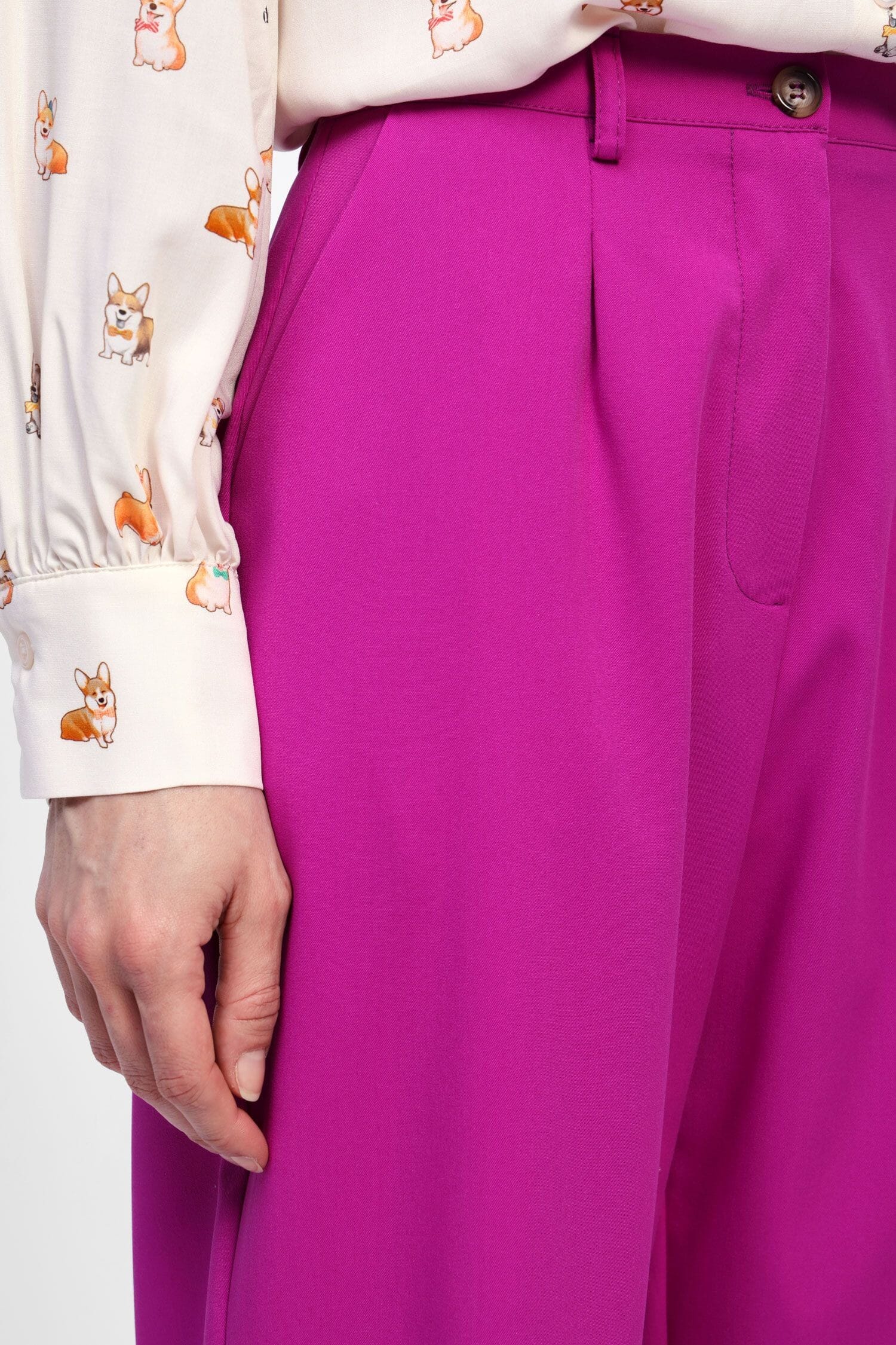 Pantaloni Sartoriali Con Vita Alta Dixie