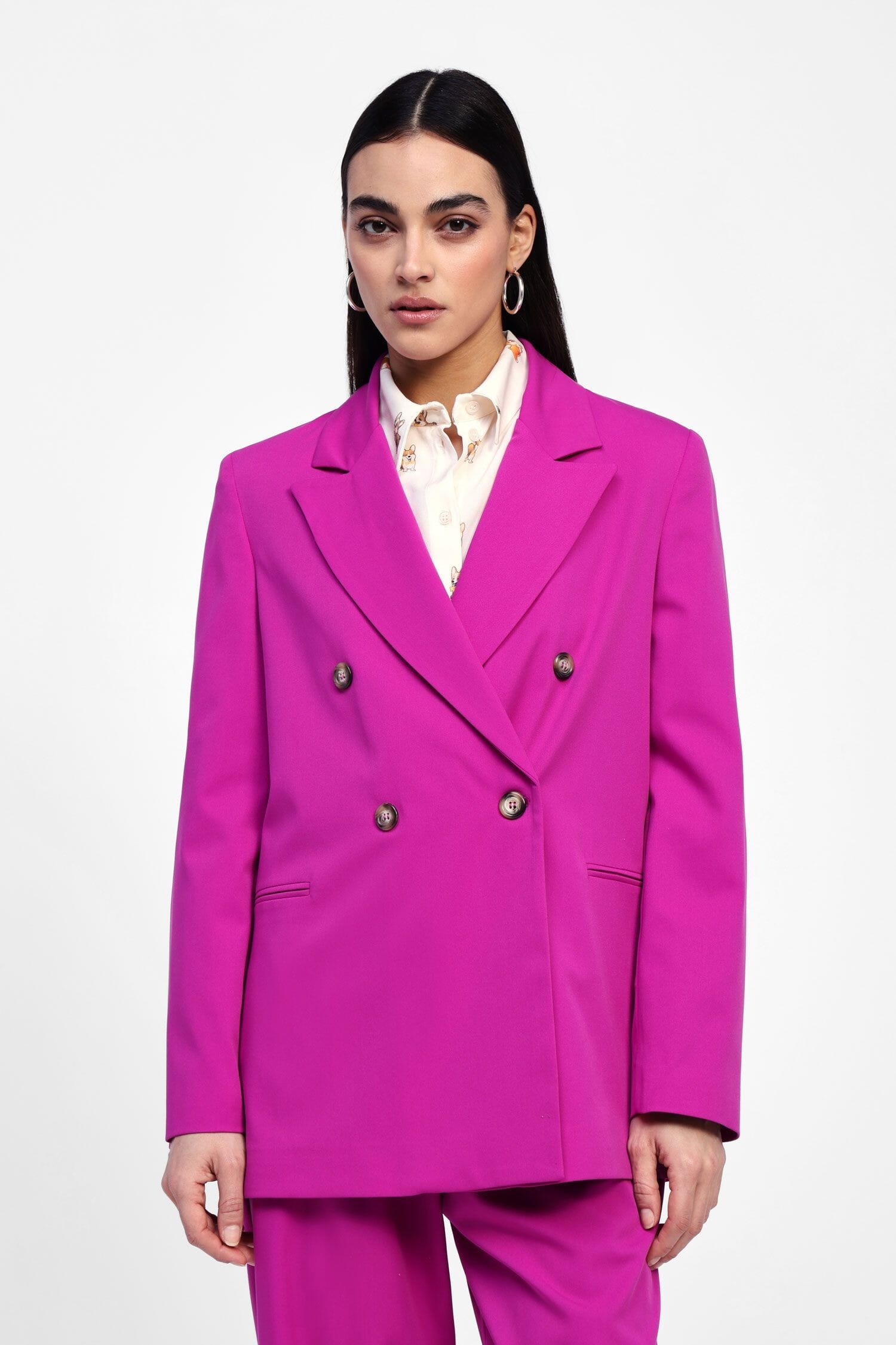 Blazer Doppiopetto Tasche A Filo Dixie