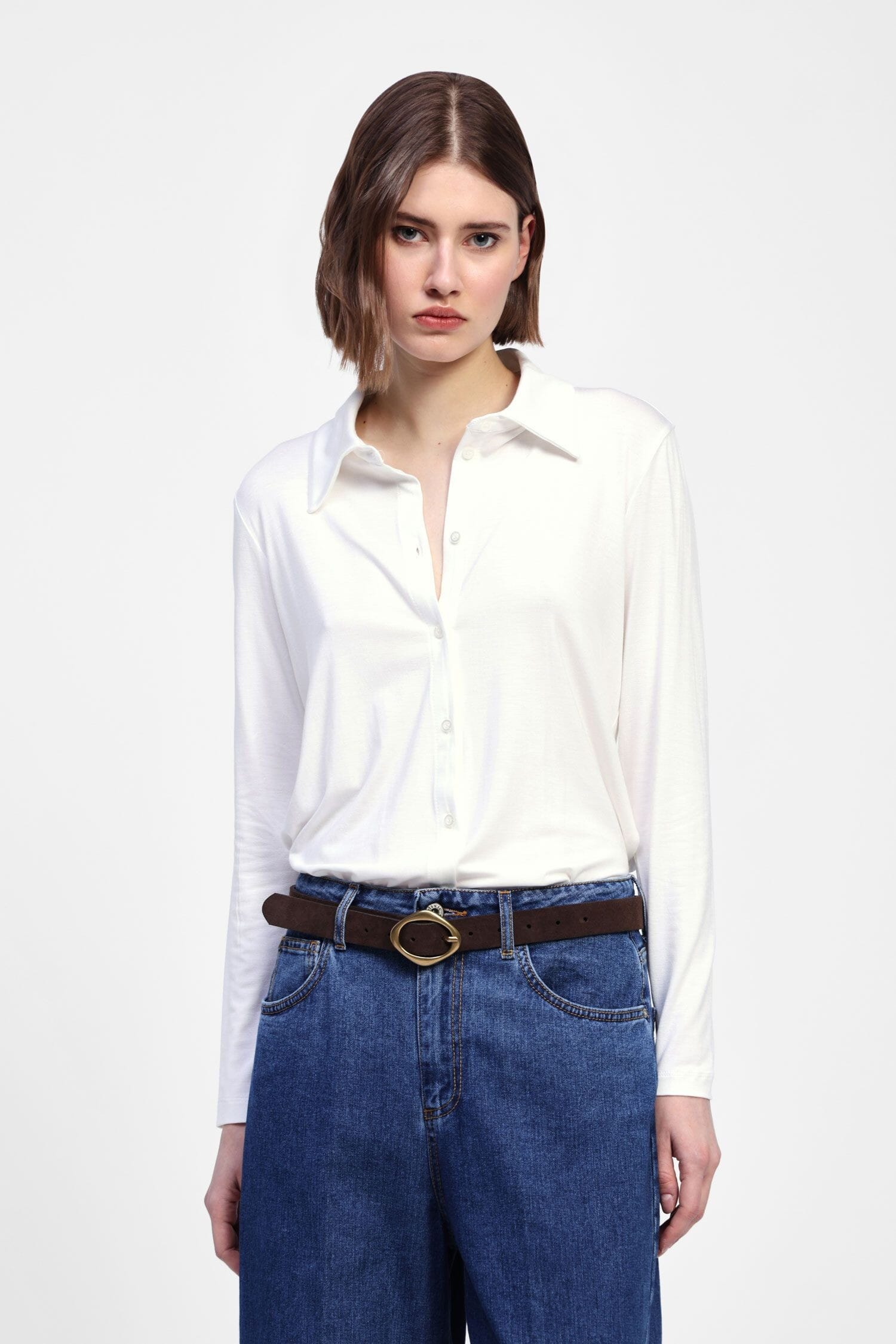 Camicia Classica Con Colletto E Bottoni Dixie