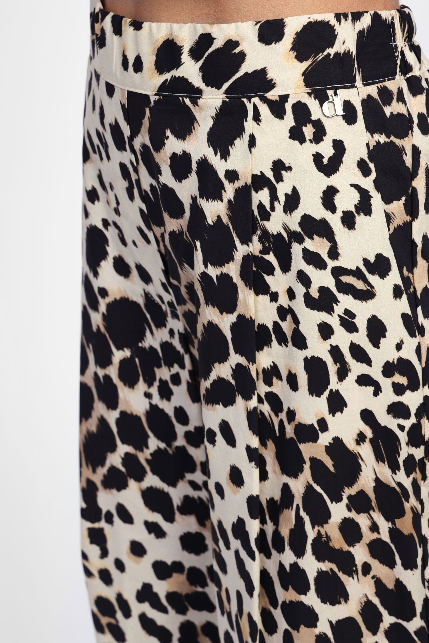 Pantaloni Palazzo Stampa Animalier Dixie