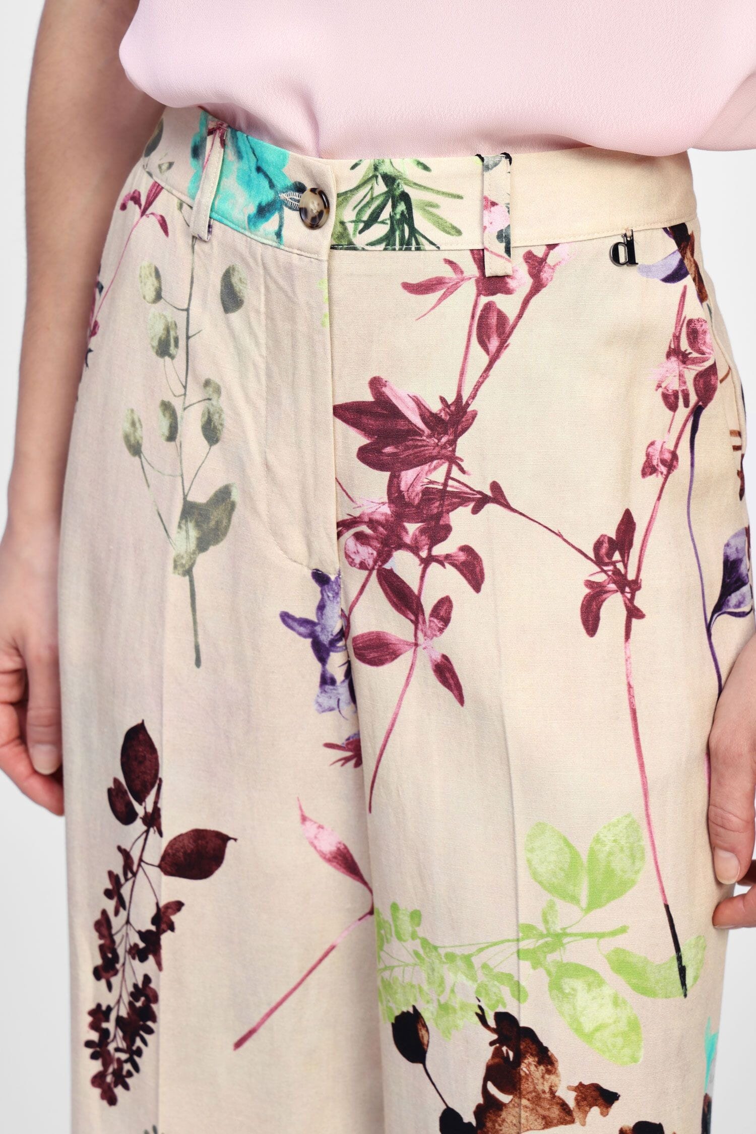 Pantaloni Palazzo Fantasia Floreale Dixie