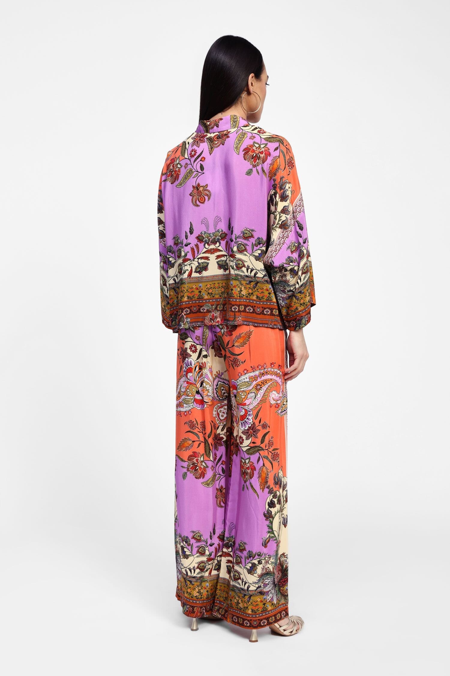 Pantaloni Palazzo Fantasia Foulard Dixie