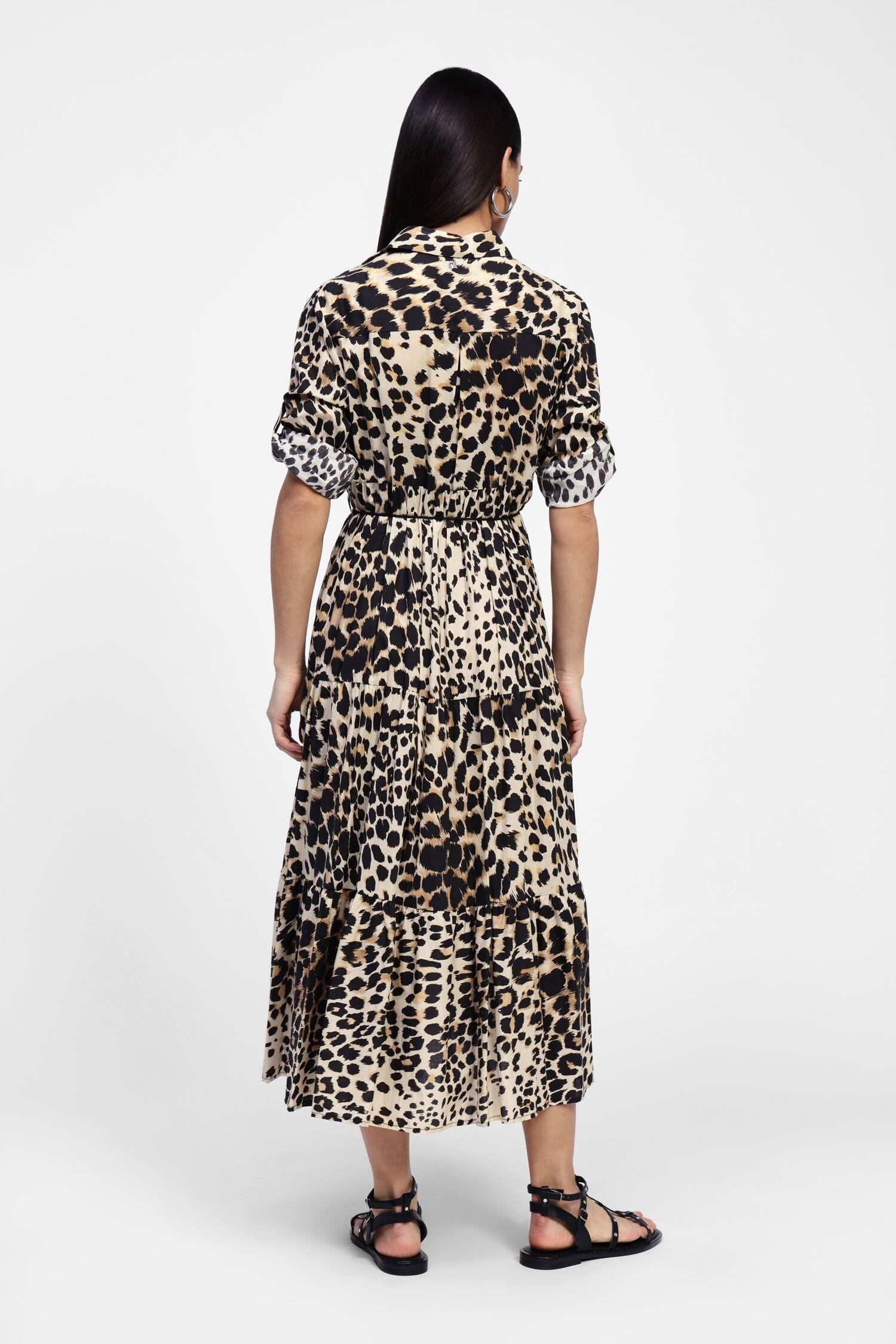Robe à imprimé animalier avec boutons Dixie
