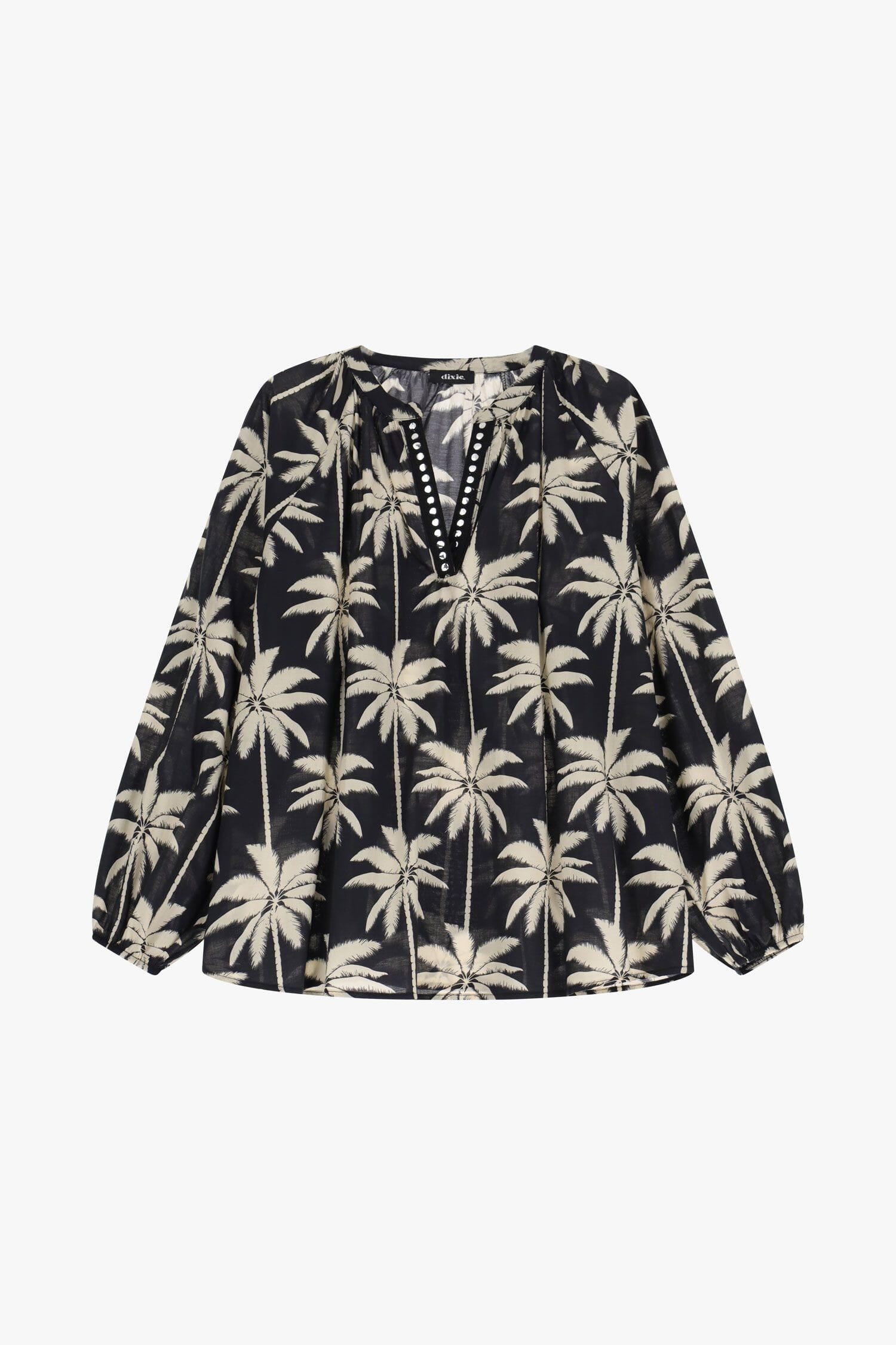 Dixie Long Sleeve Palm Print Shirt