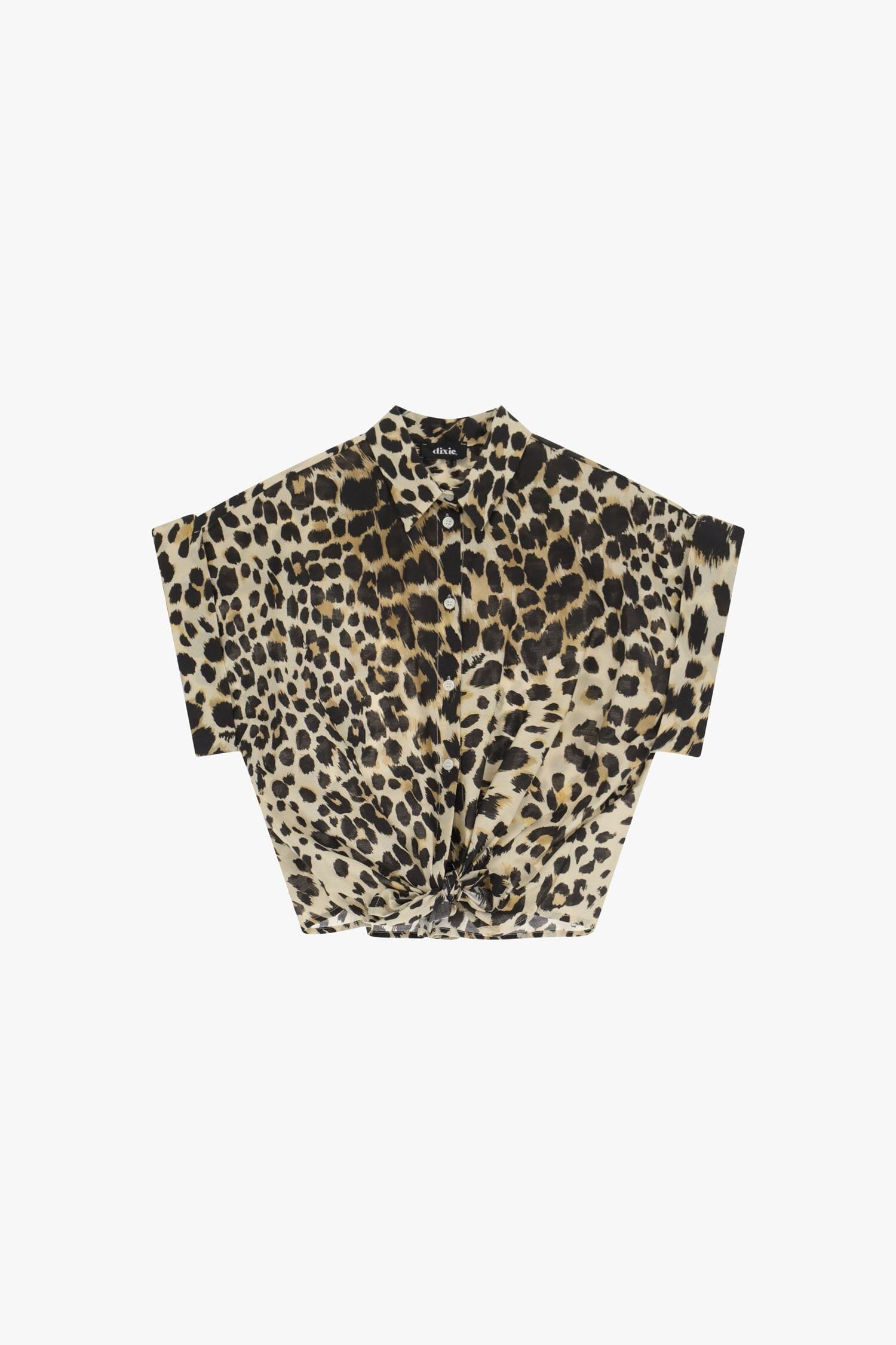 Camicia A Maniche Corte Stampa Animalier Dixie