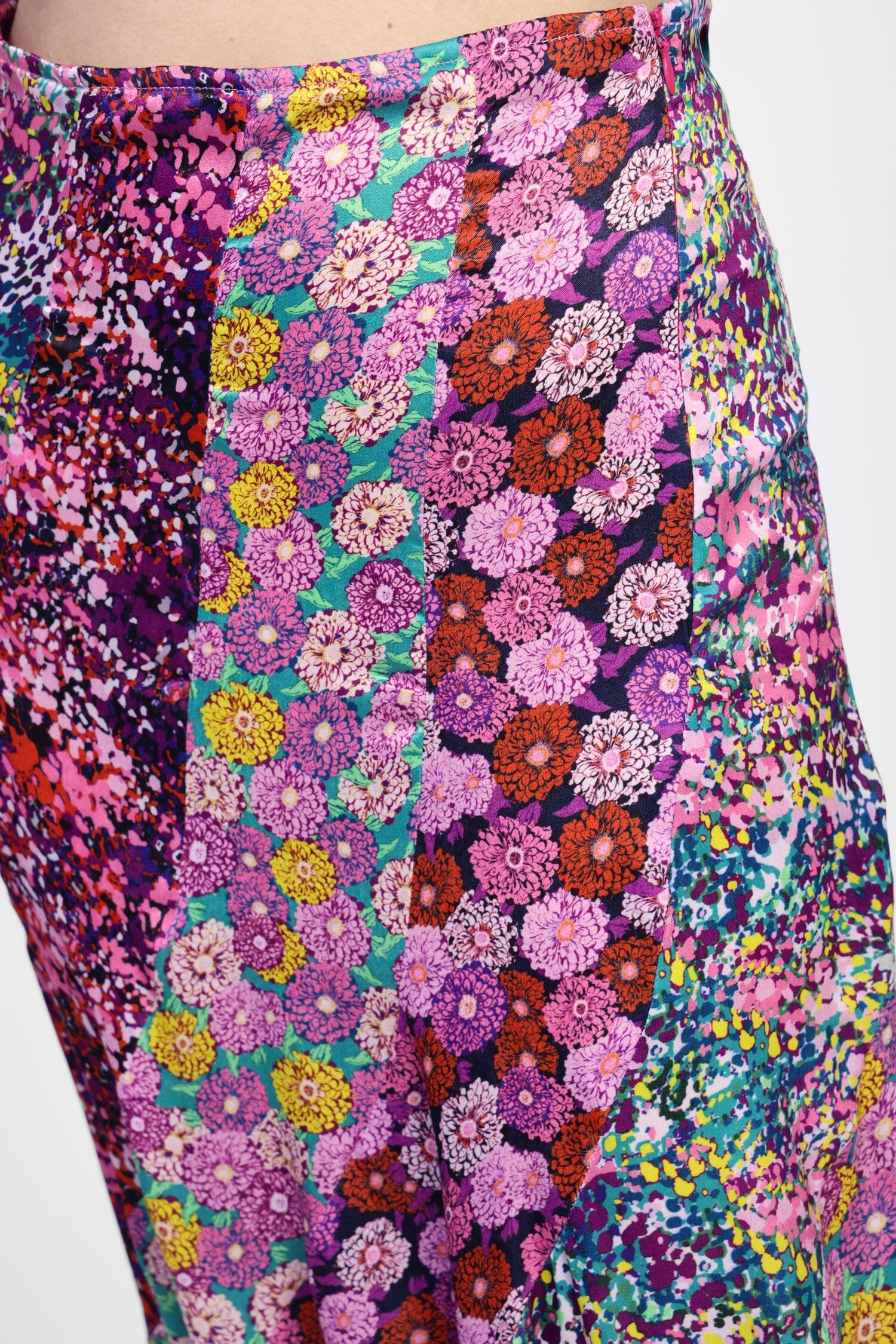 Dixie Flounced Printed Long Skirt