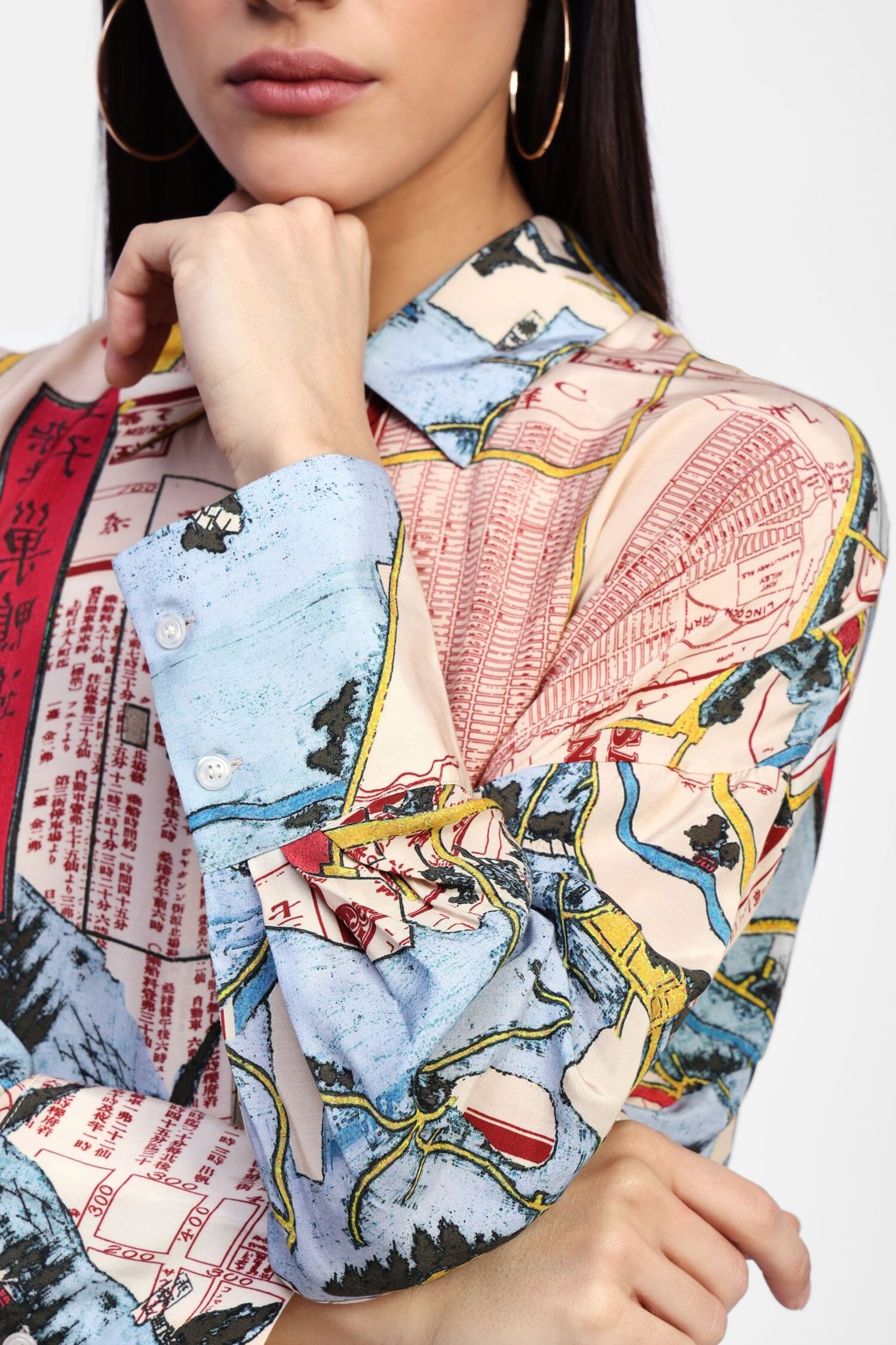 Abito Chemisier Asimmetrico Con Stampa Dixie