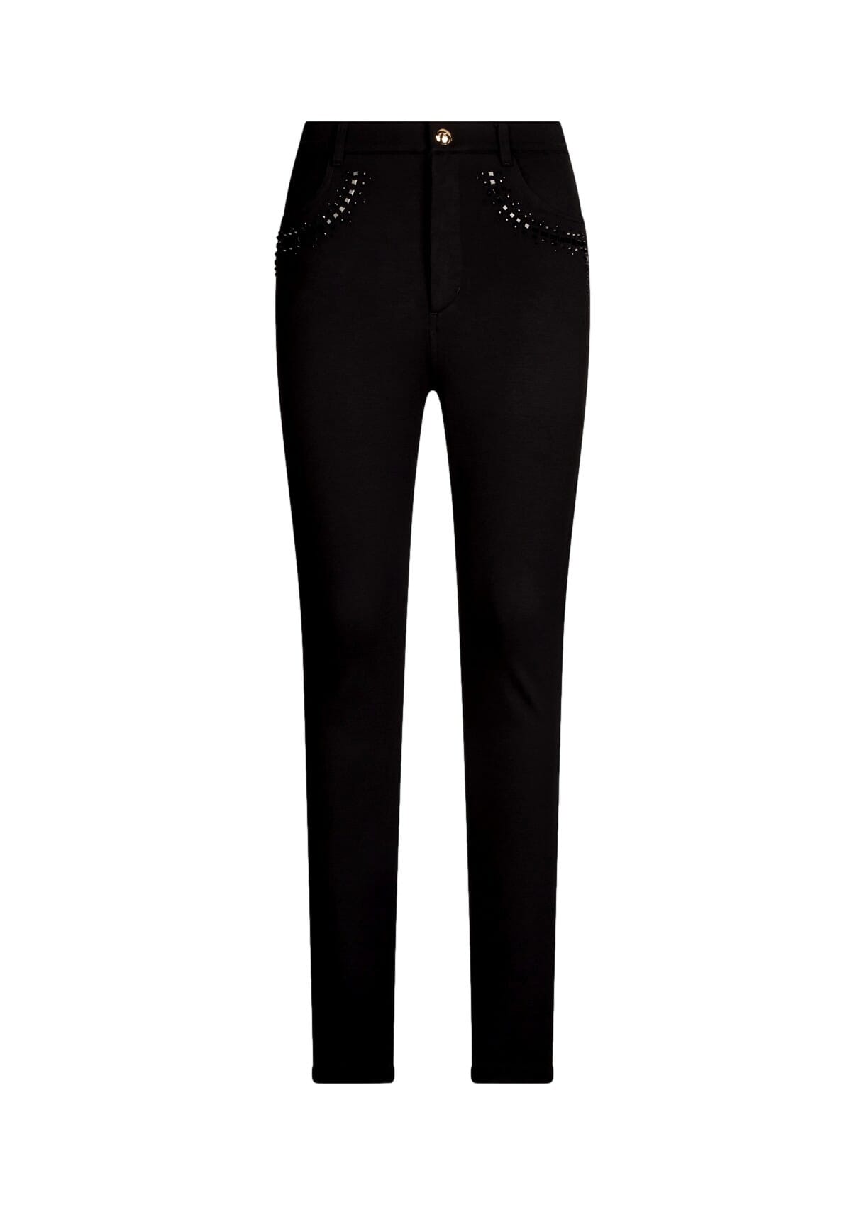 Pantaloni In Jersey Con Strass Liu Jo