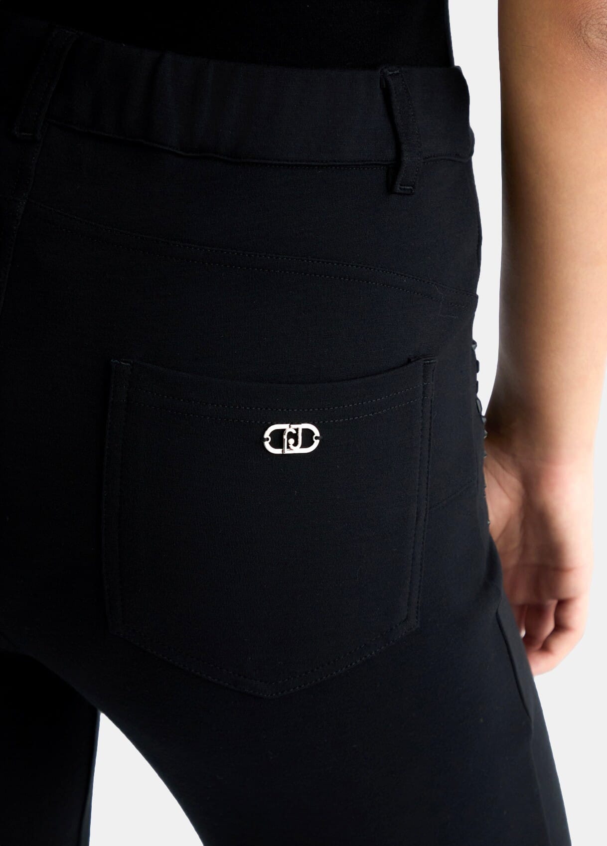 Pantaloni In Jersey Con Strass Liu Jo