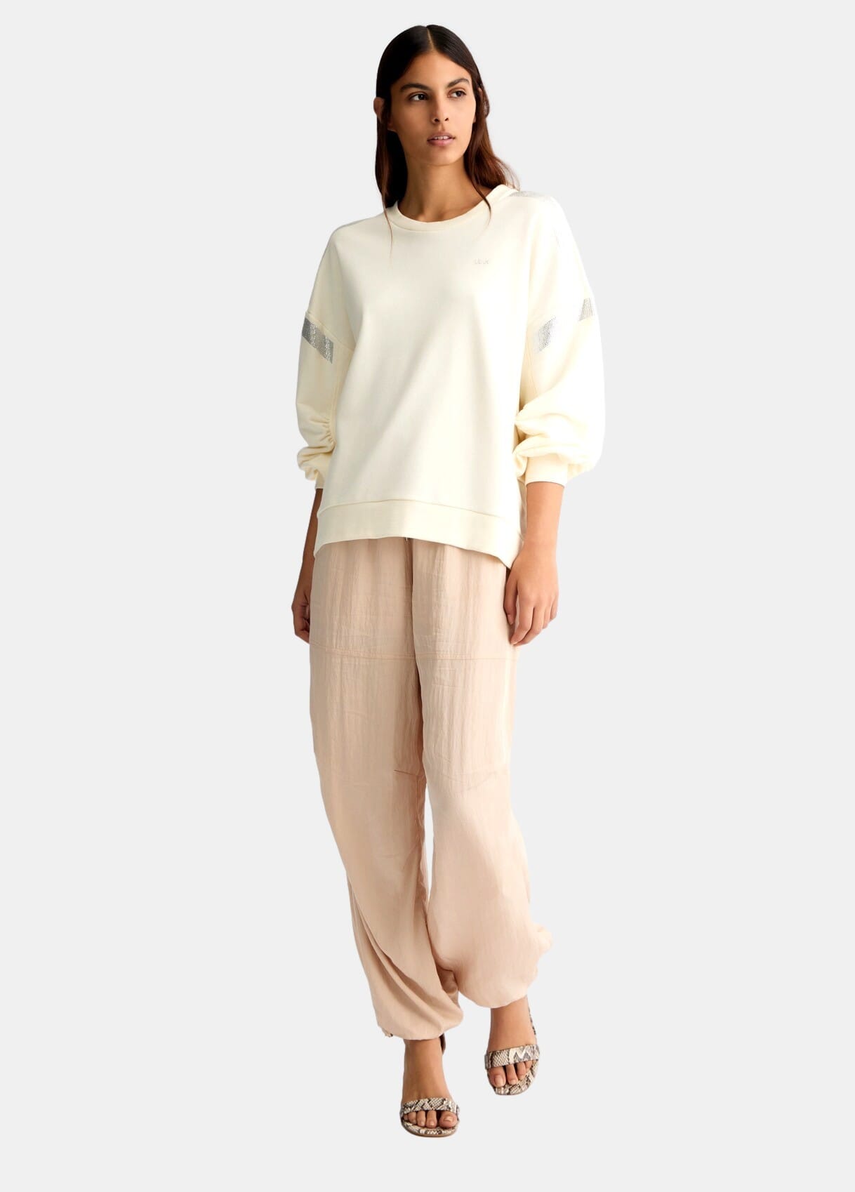 Sweatshirt With Rhinestones Liu Jo