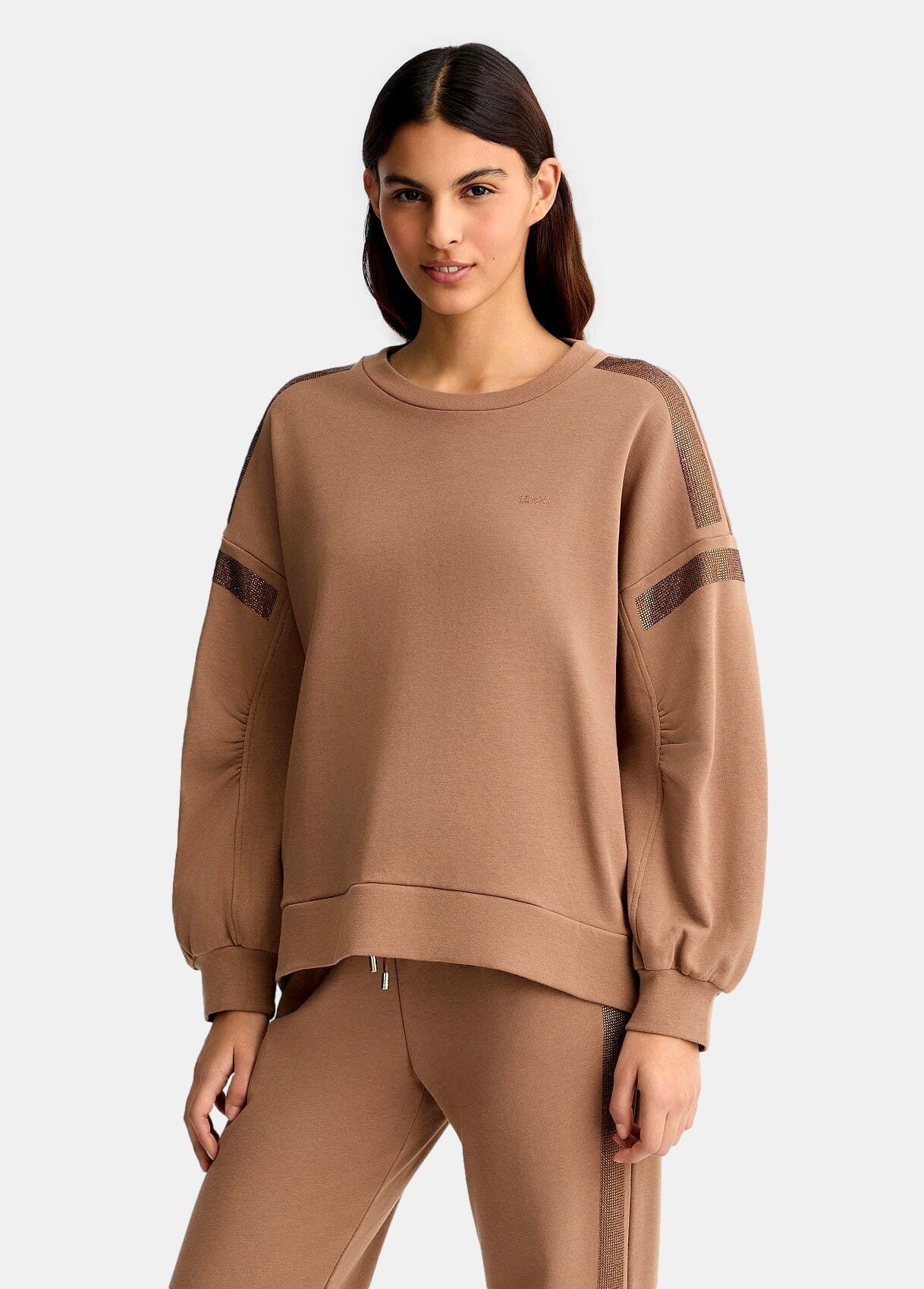 Sweatshirt With Rhinestones Liu Jo