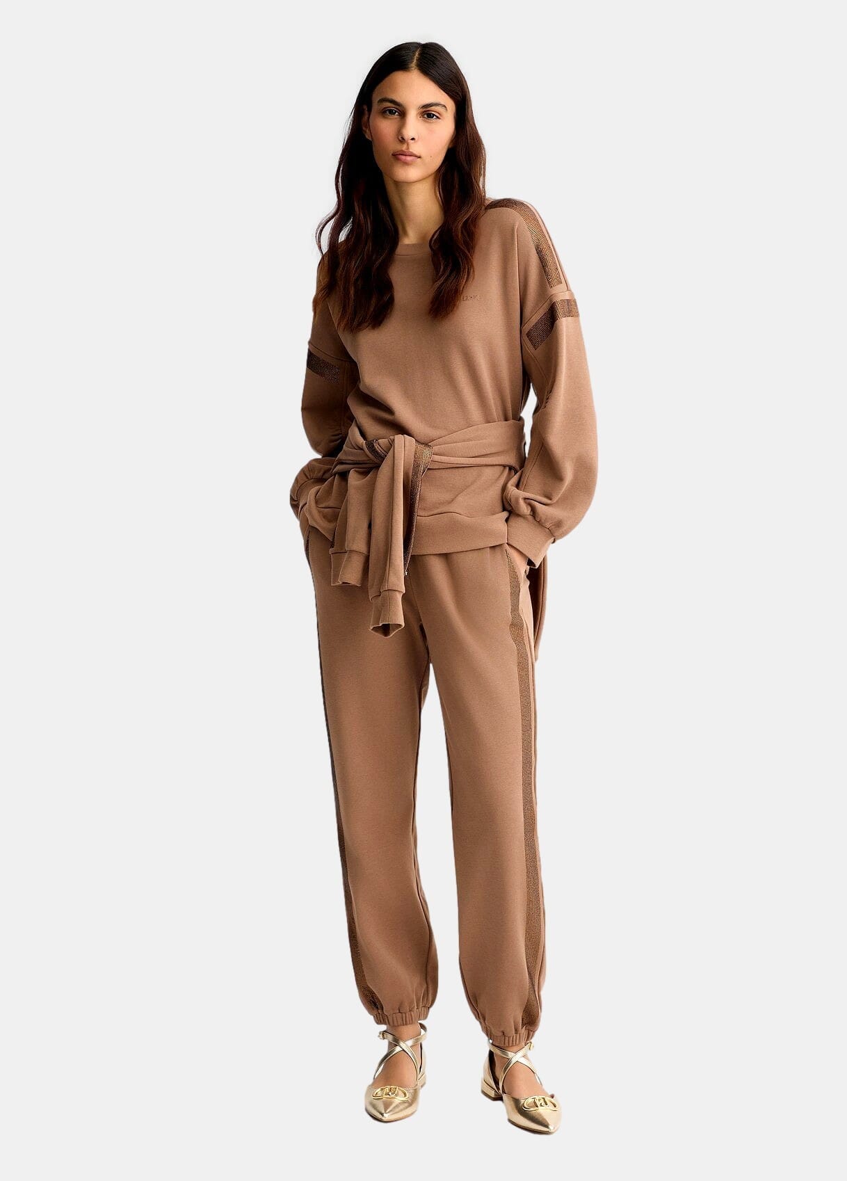 Sweatshirt With Rhinestones Liu Jo